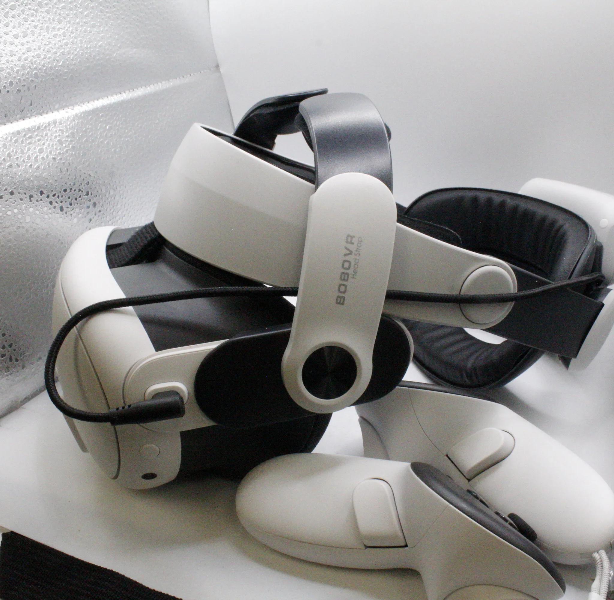 Meta Quest 3 VR Headset + BOBOVR M3 Pro Battery Strap & Original Cables - Excellent Condition