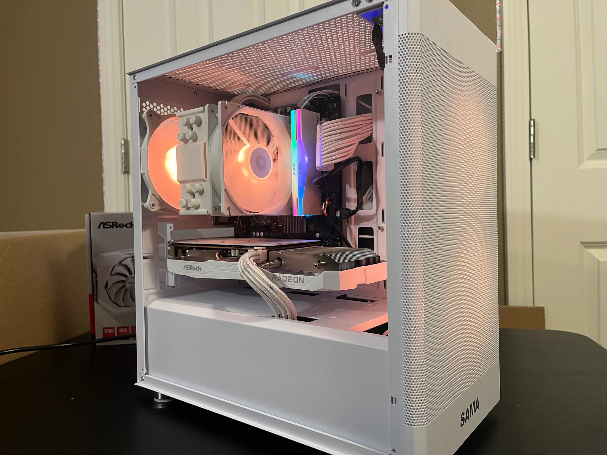 WHITE ARGB PC|RX 6600|INTEL 12TH GEN|16GB RAM|500GB SSD