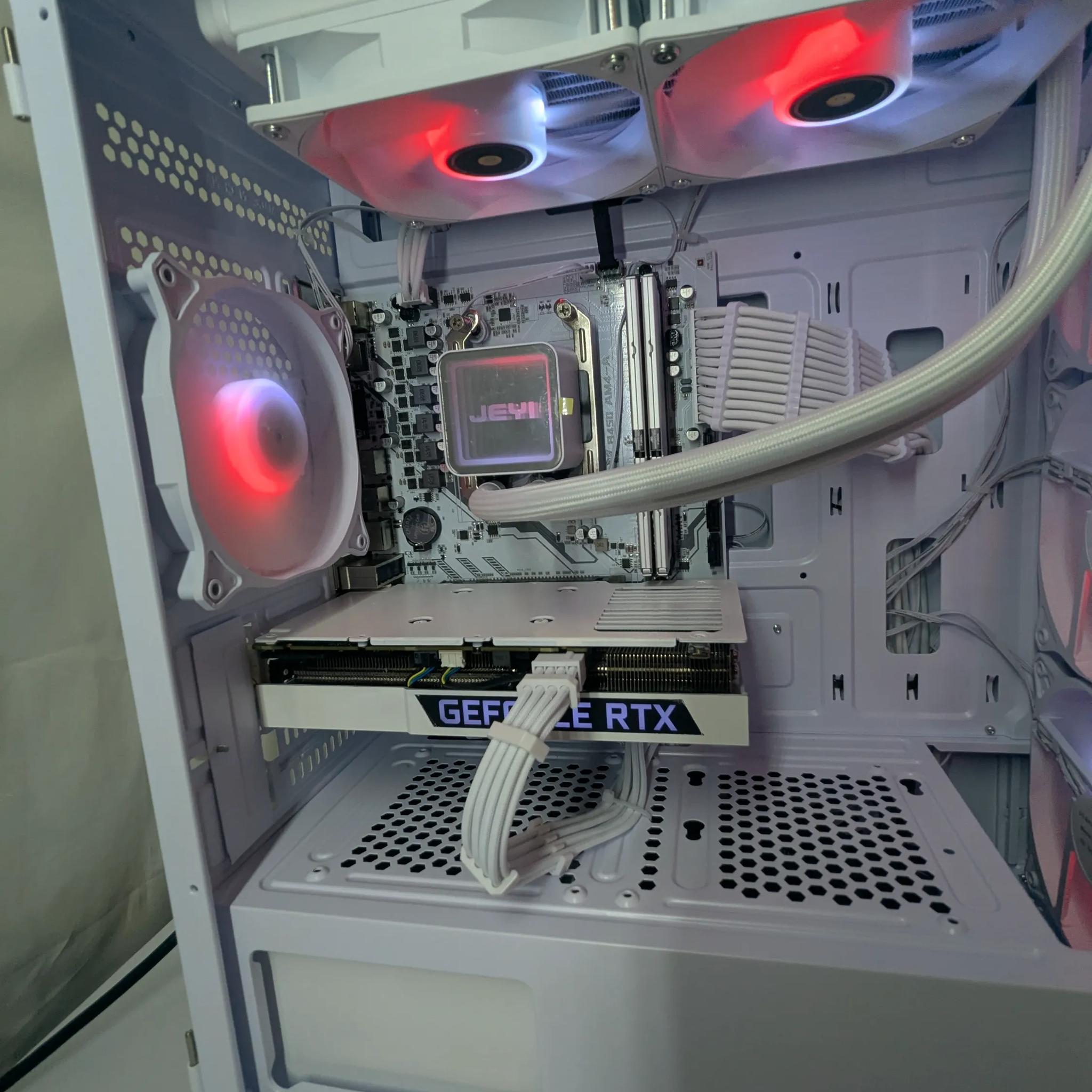 🔥 Whiteout Gaming Beast – RTX 3060Ti | 16GB DDR4 | 240mm AIO 🔥