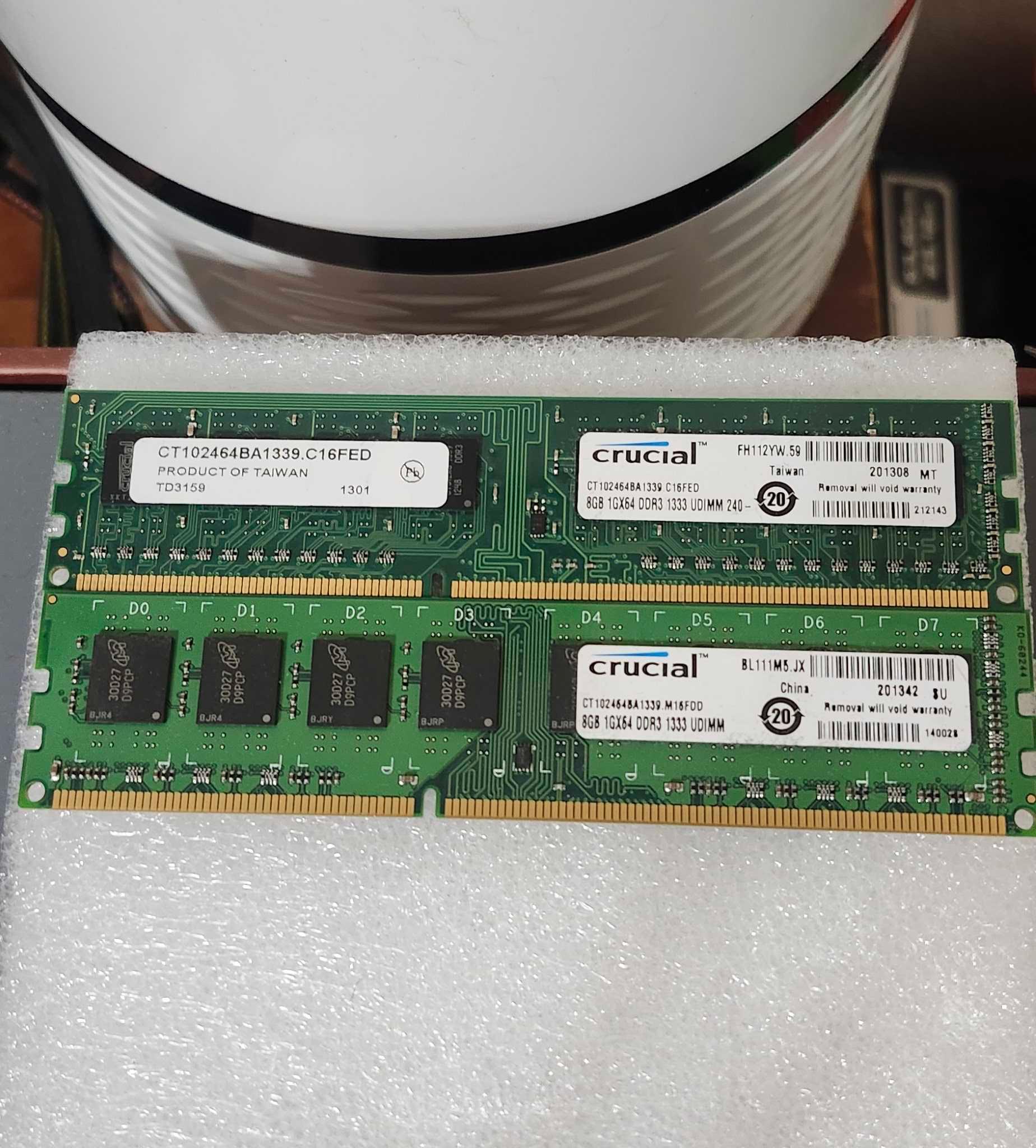 Crucial ddr3 2x8gb (16gb) CL16 1333MT/s