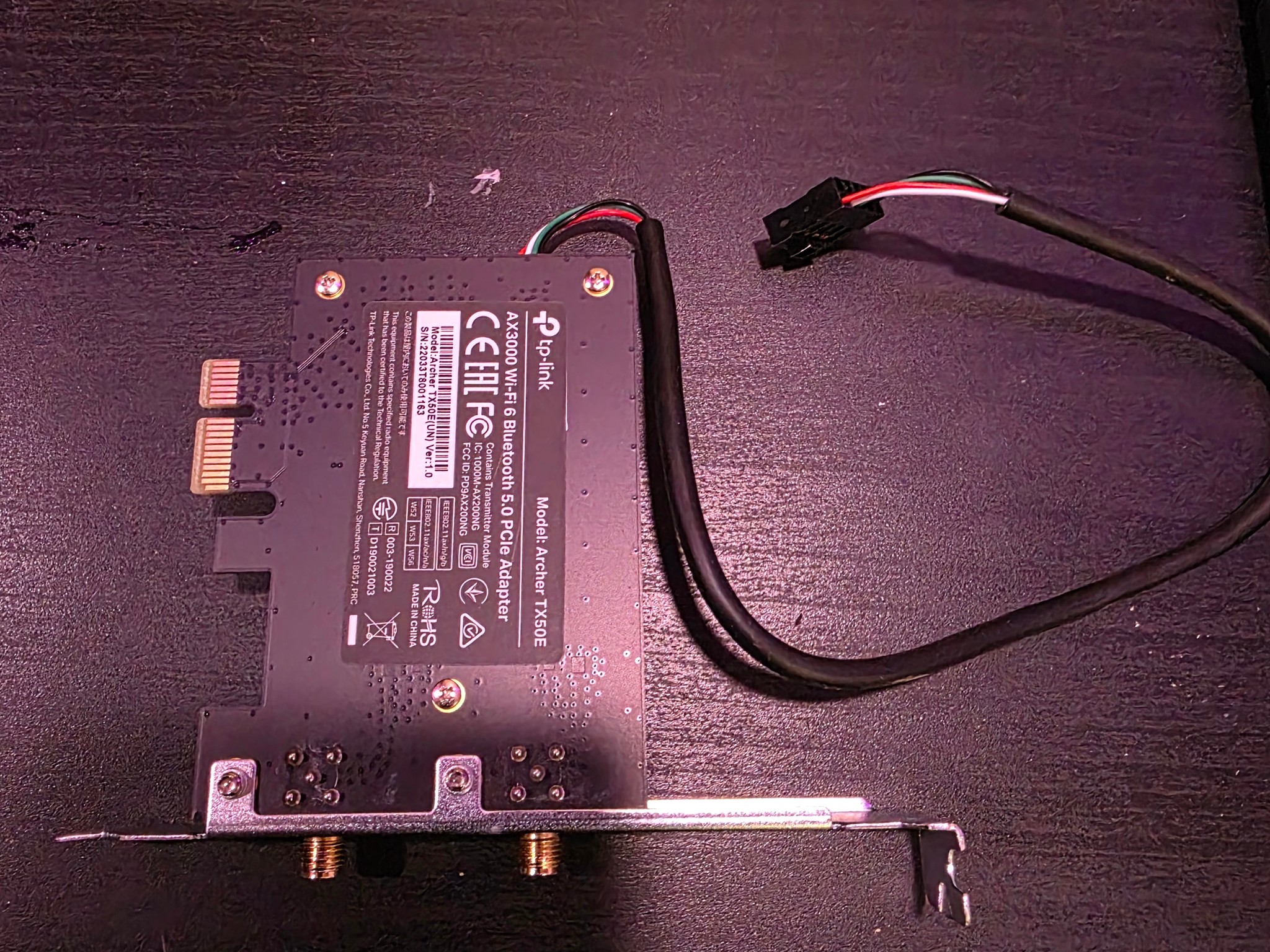 TP-Link Archer TX50E | Wi-Fi 6 (AX) & Bluetooth 5.0 PCIe Adapter