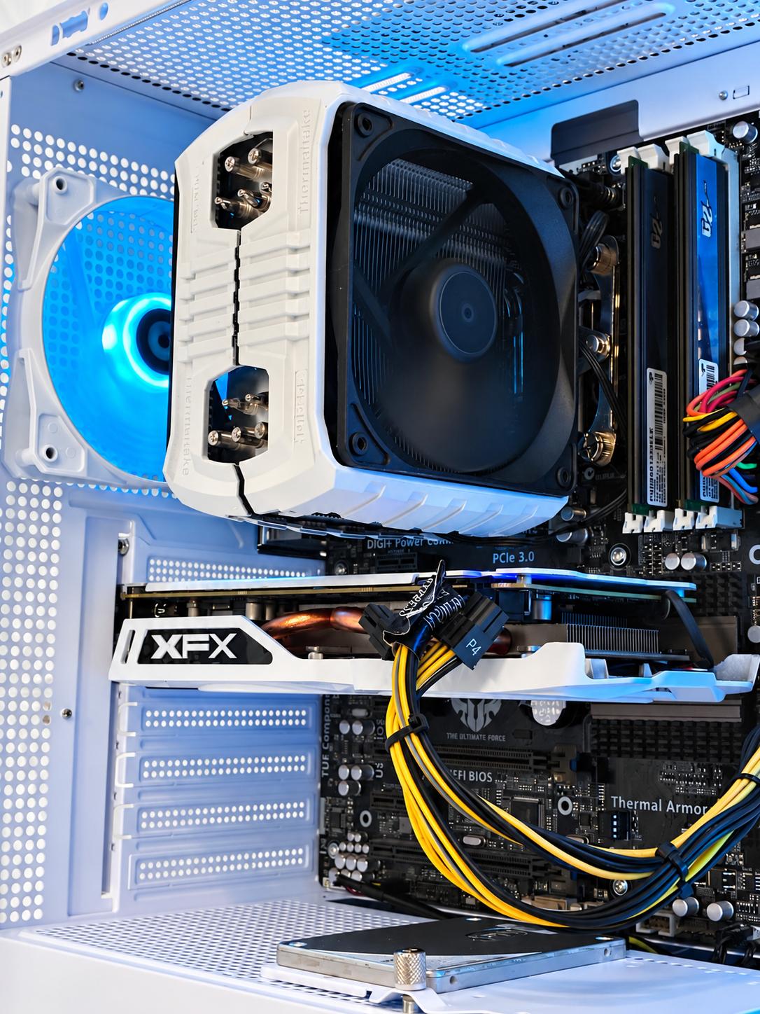 White Custom Gaming PC Build i5