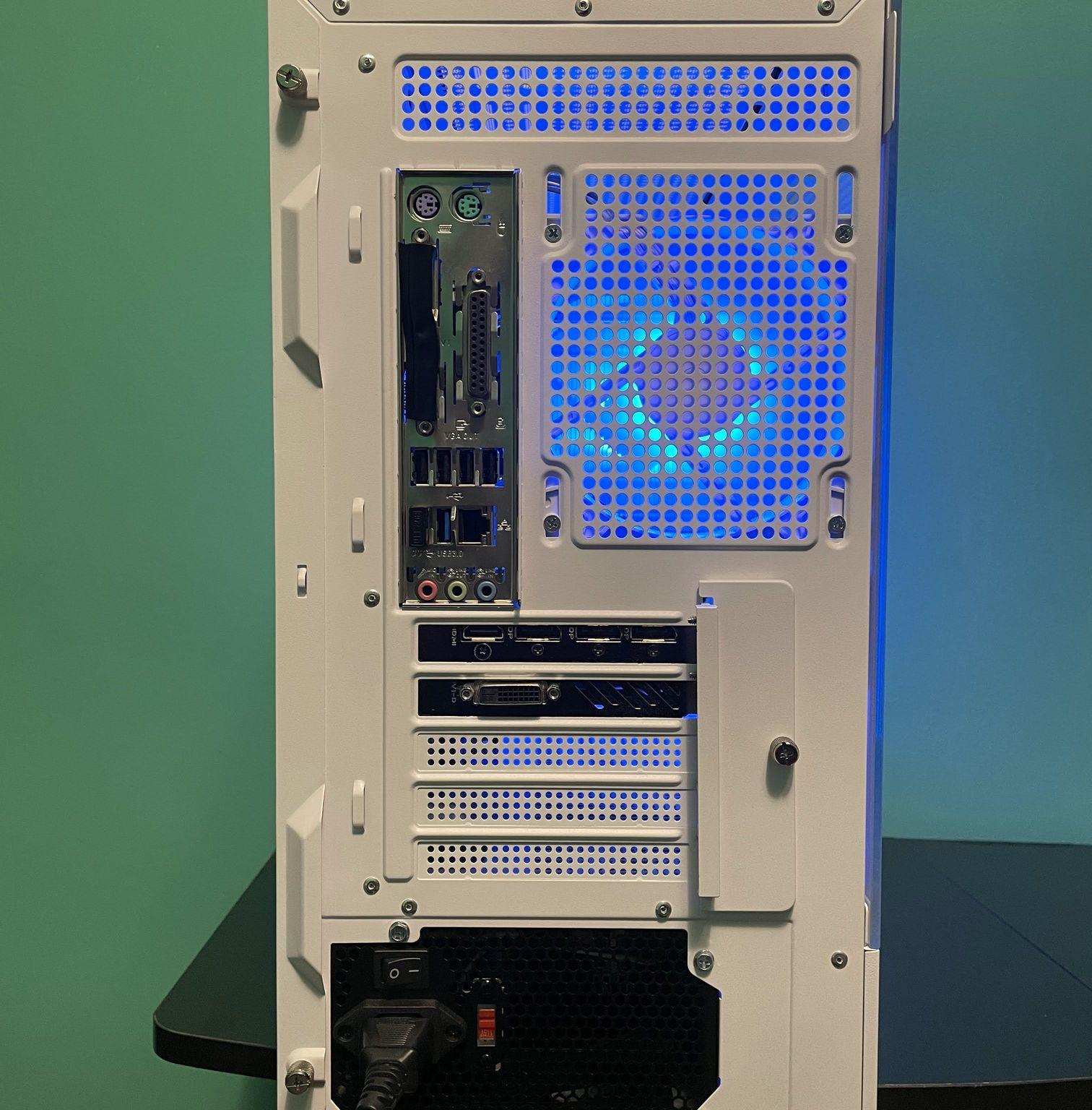 Custom White Glass Gaming PC | Intel i7 / AMD RX580 / 8GB / 1.1TB Win 11 Pro + Wi-Fi