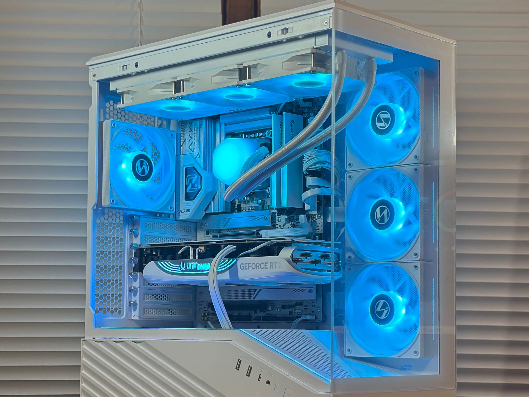 RTX 4080S 16GB | Intel Core Ultra 265KF | 48GB DDR5 | 2TB NVME | Win11 | WIFI | 4K White Gaming PC
