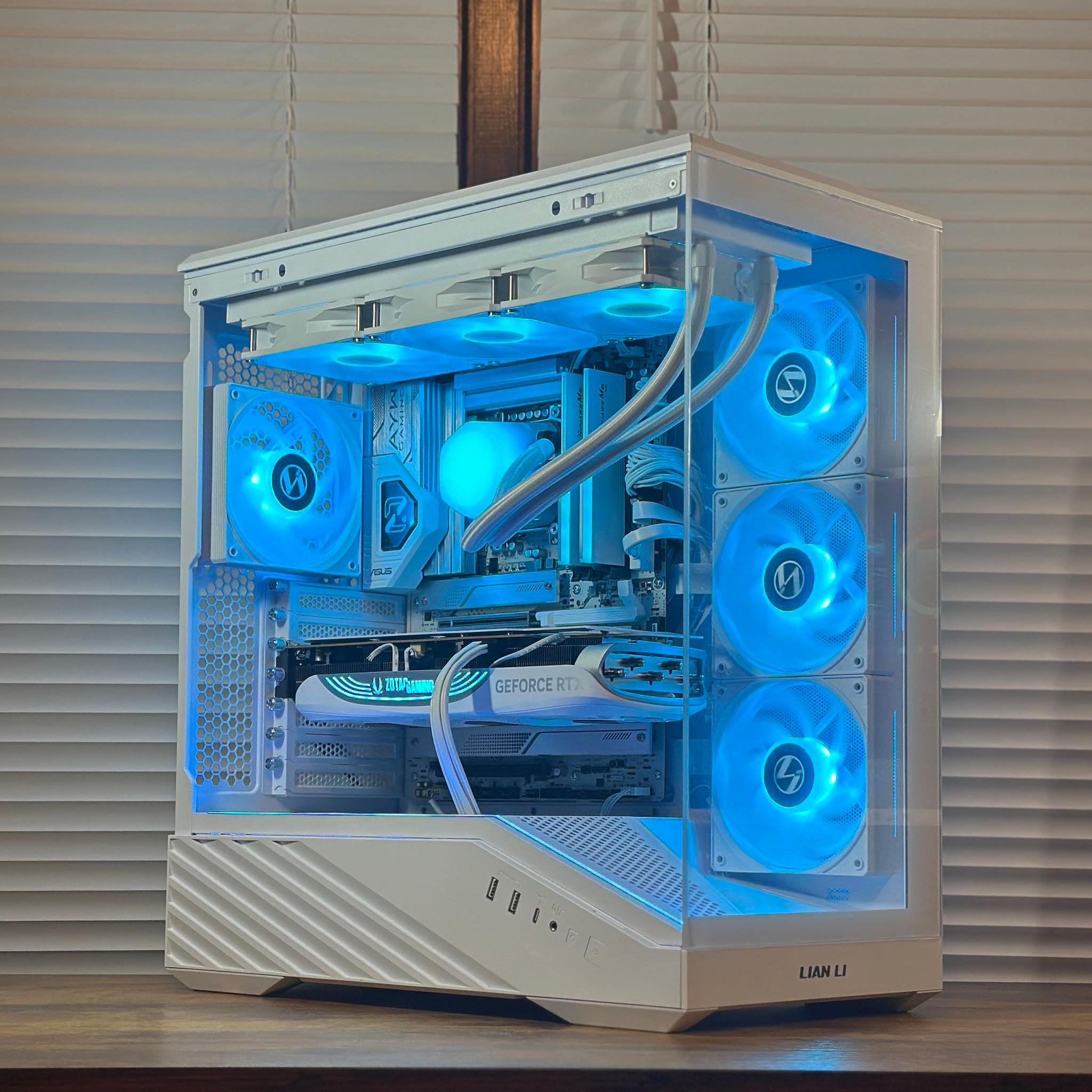 RTX 4080S 16GB | Intel Core Ultra 265KF | 48GB DDR5 | 2TB NVME | Win11 | WIFI | 4K White Gaming PC