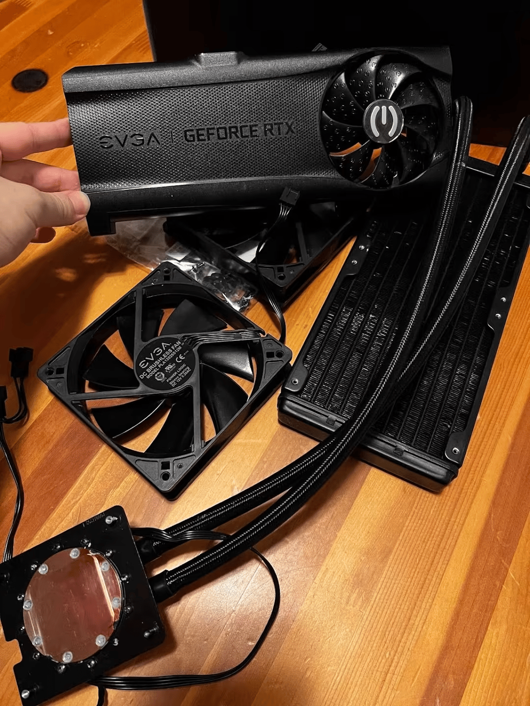 Installed but never used EVGA 3090 XC3 Hybrid Cooler