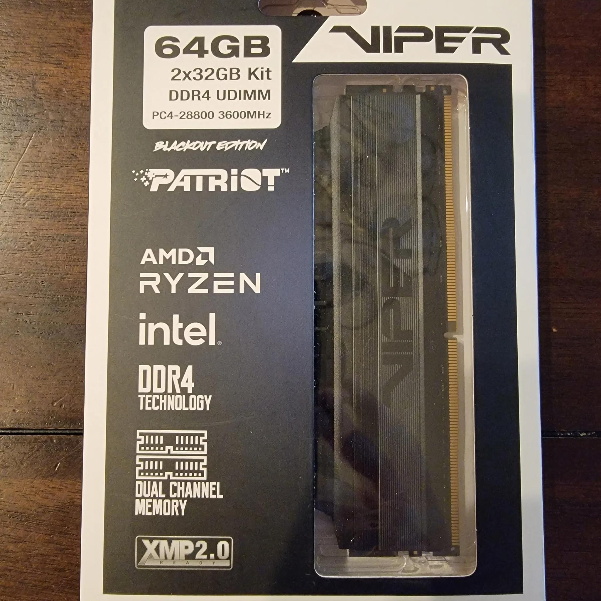 Patriot Viper Steel Memory 64GB (32GB x2)