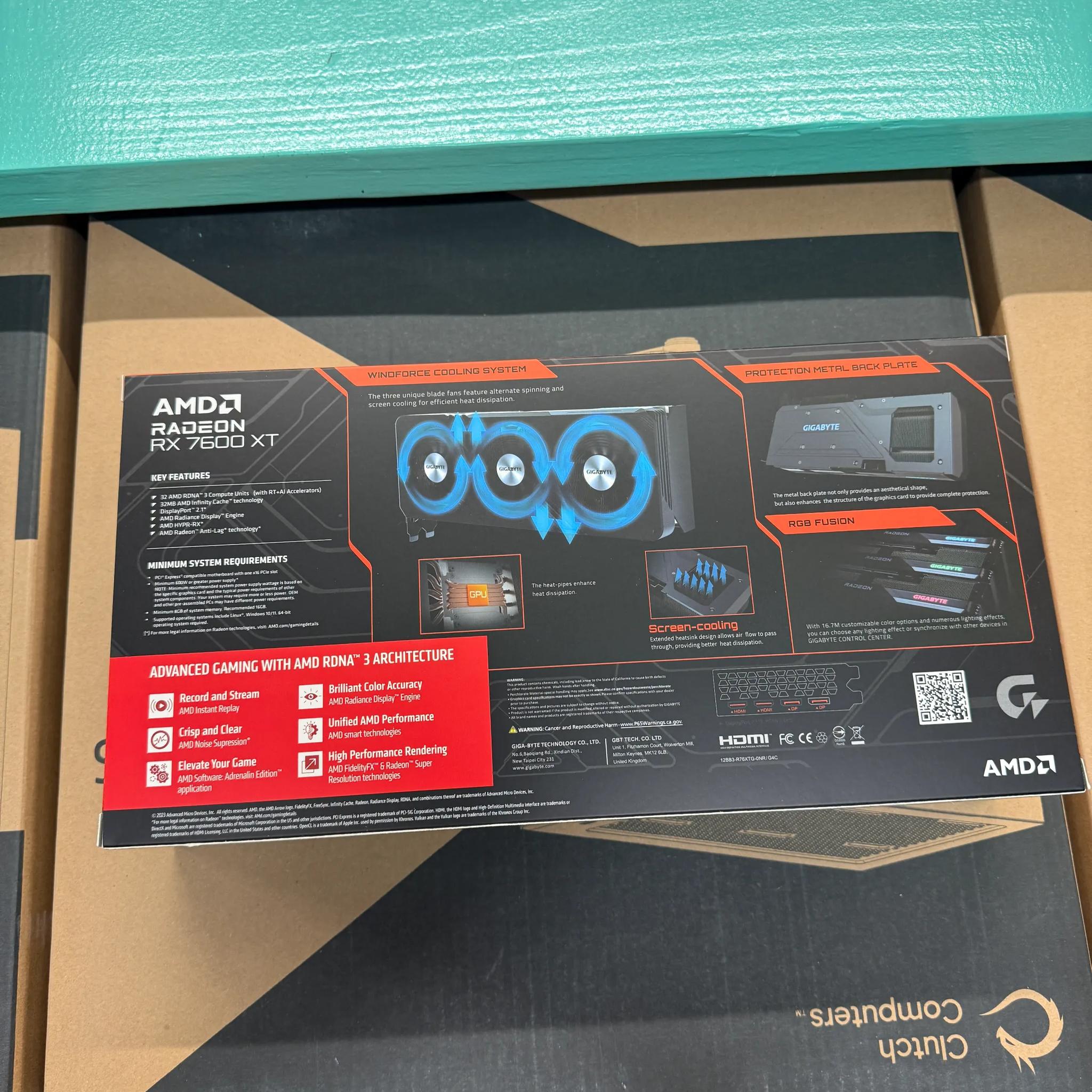 Gigabyte Radeon RX 7600 XT 16gb OC