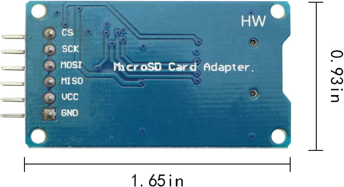 Micro SD Storage Board Memory Shield Expansion Module 6 Pin SPI Interface Mini TF Card Reader