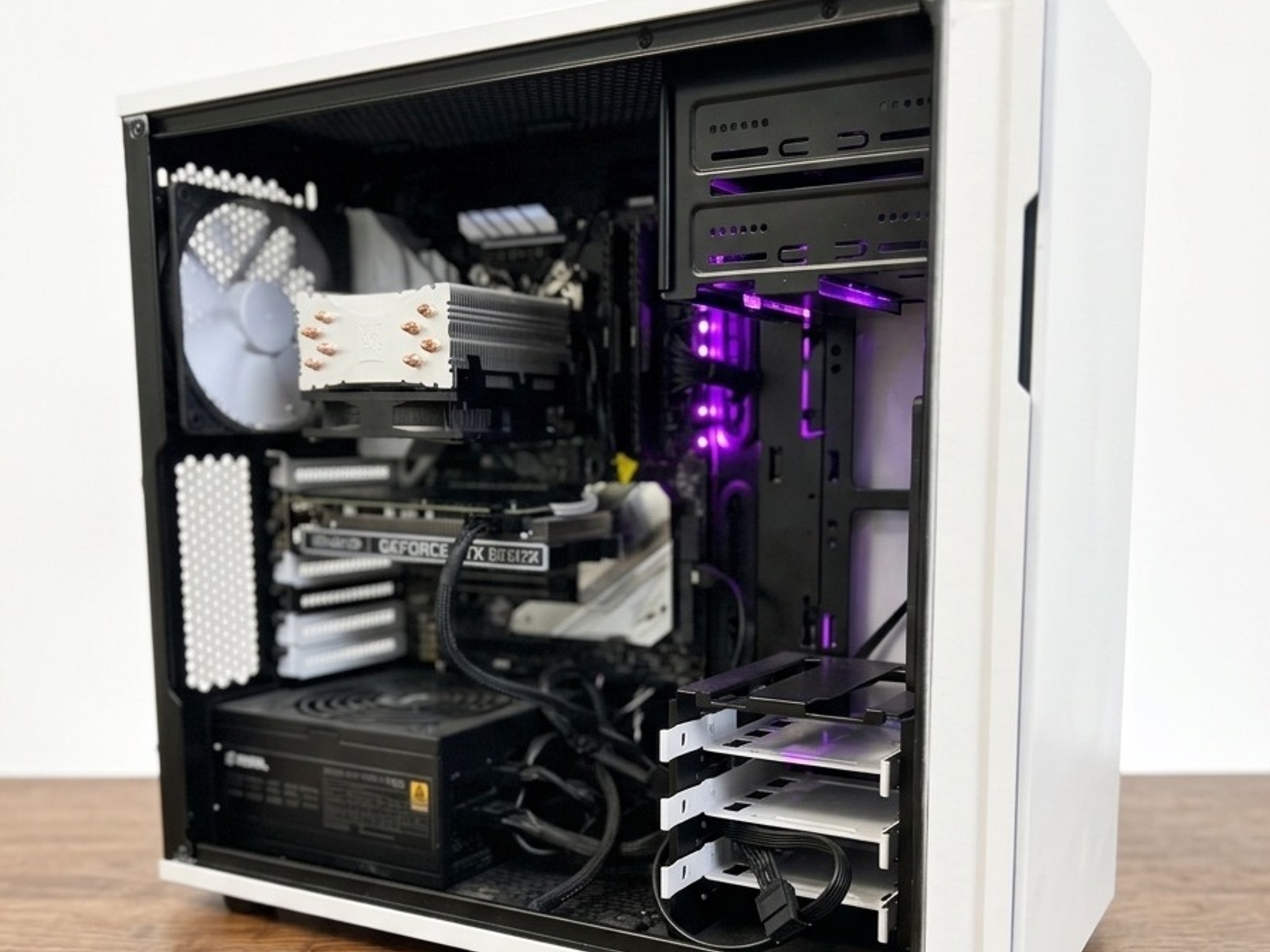 GTX 1660 super, I7 8700k Custom slick white Gaming PC Build