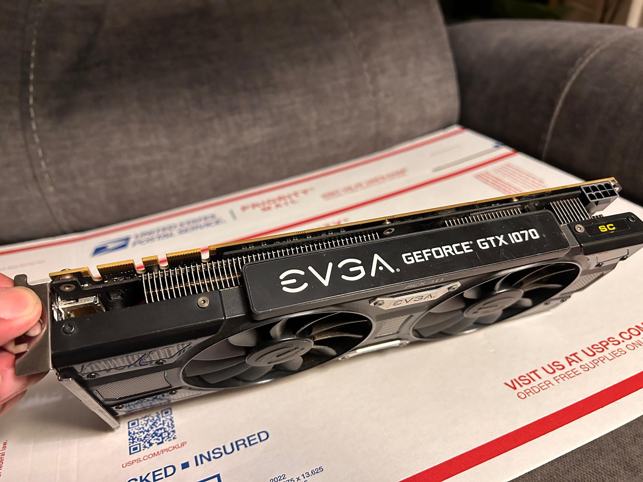 EVGA GTX 1070 SC 8GB Nvidia GPU for gaming pc
