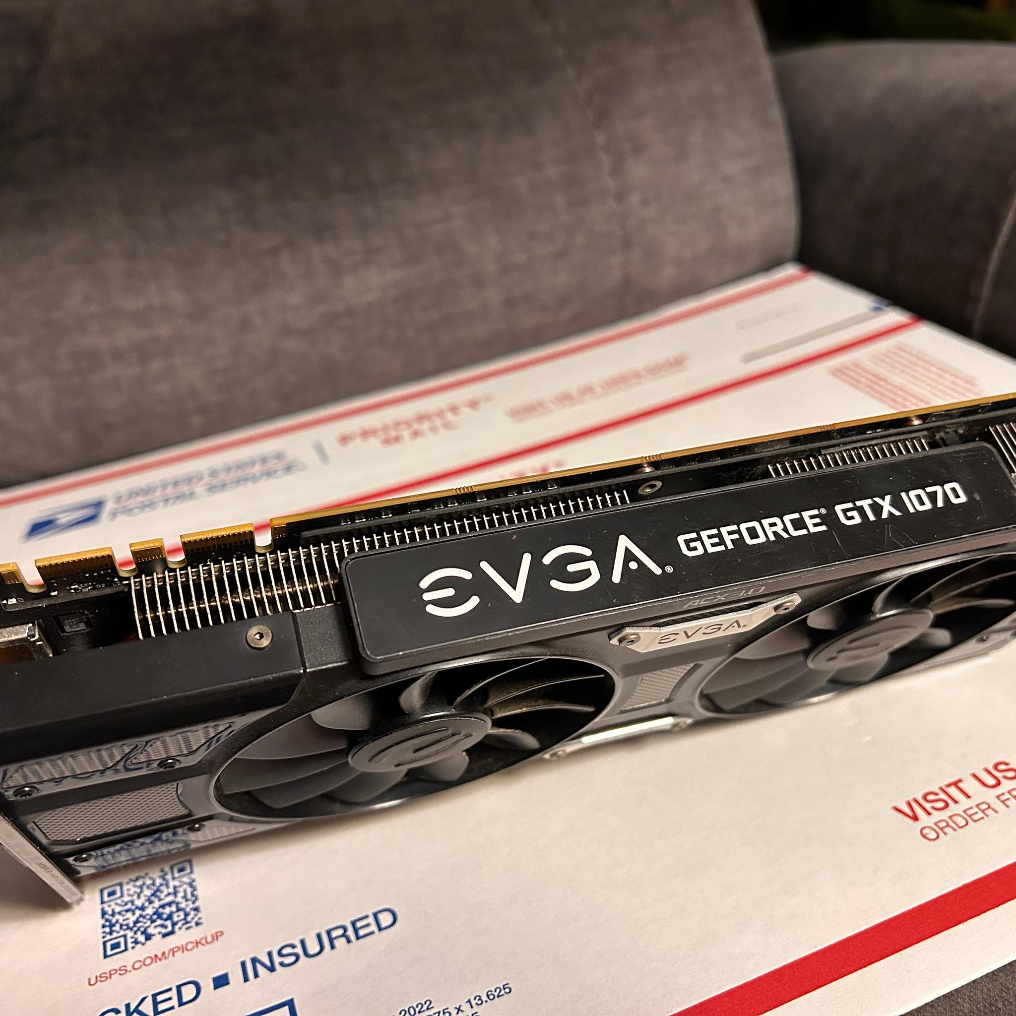 EVGA GTX 1070 SC 8GB Nvidia GPU for gaming pc