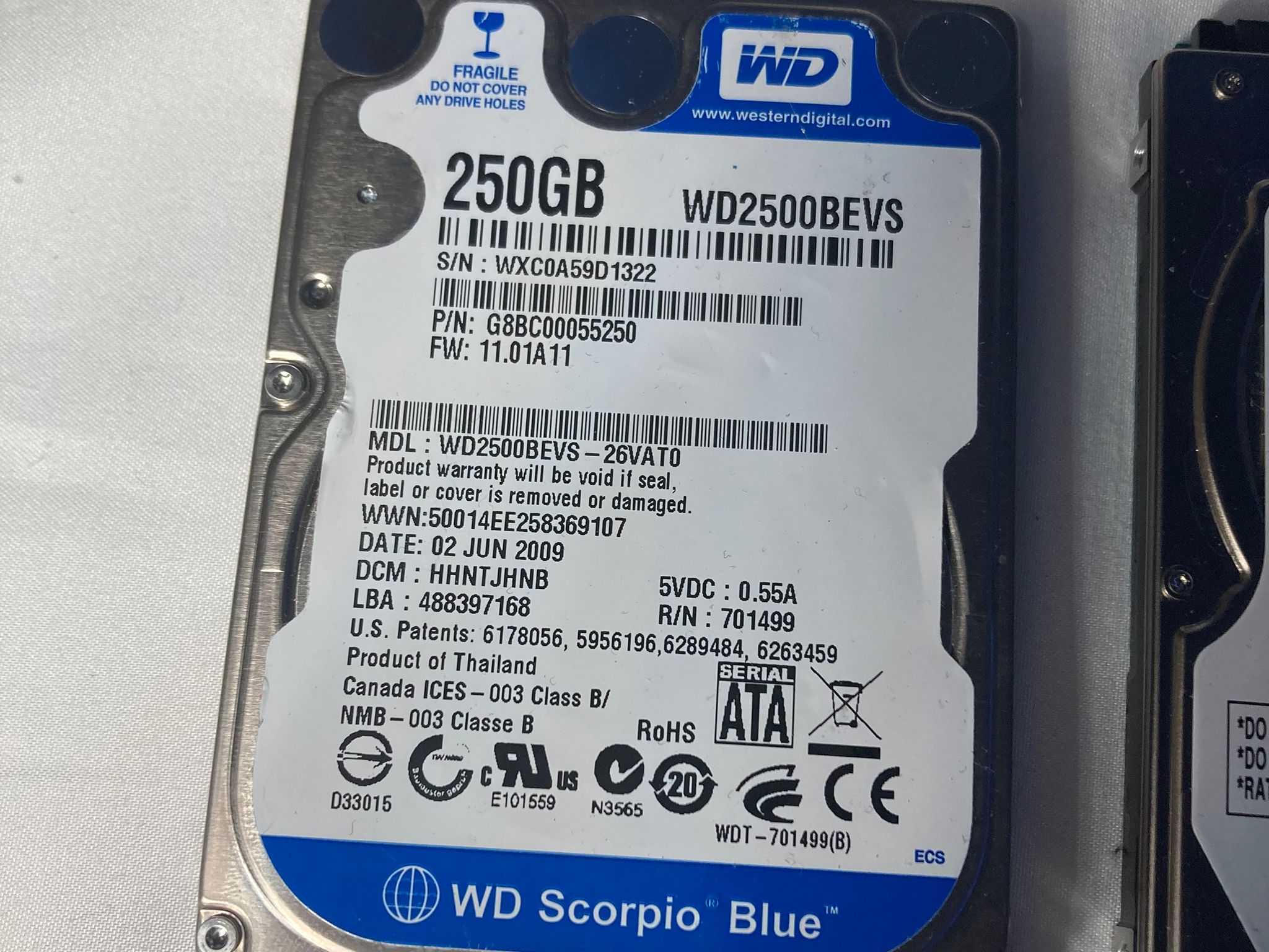 2 x 250 HDD