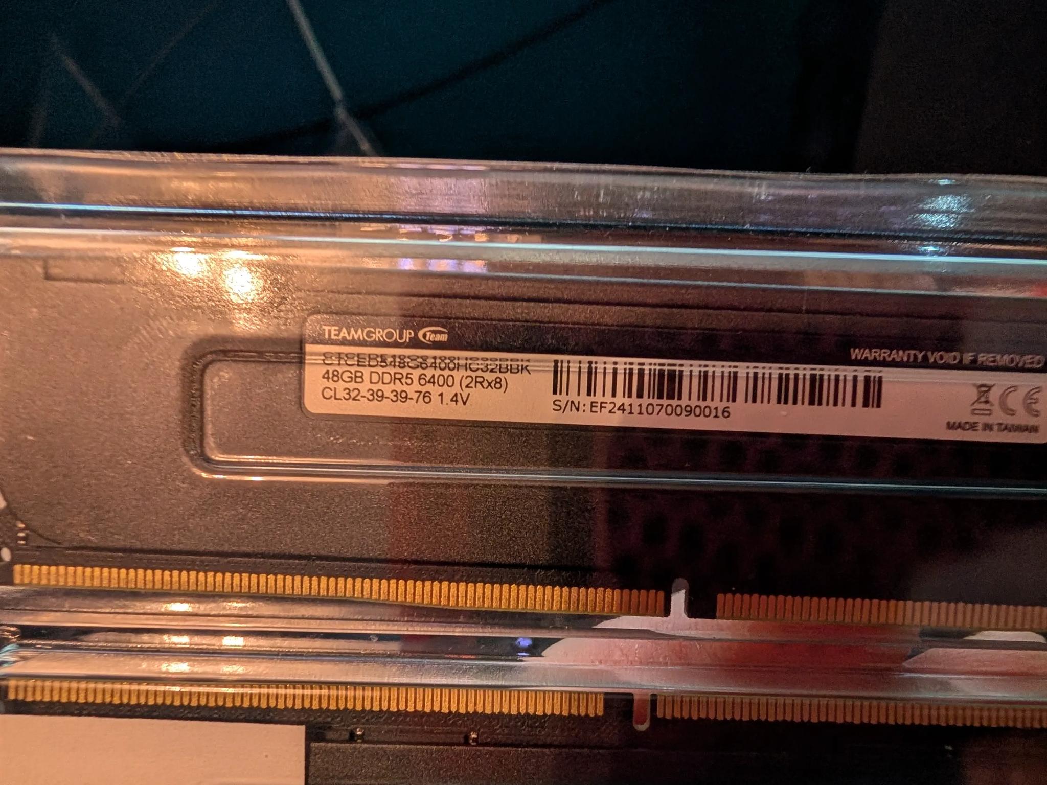 Team Group -T-Create DDR5 Ram 96GB kit Black