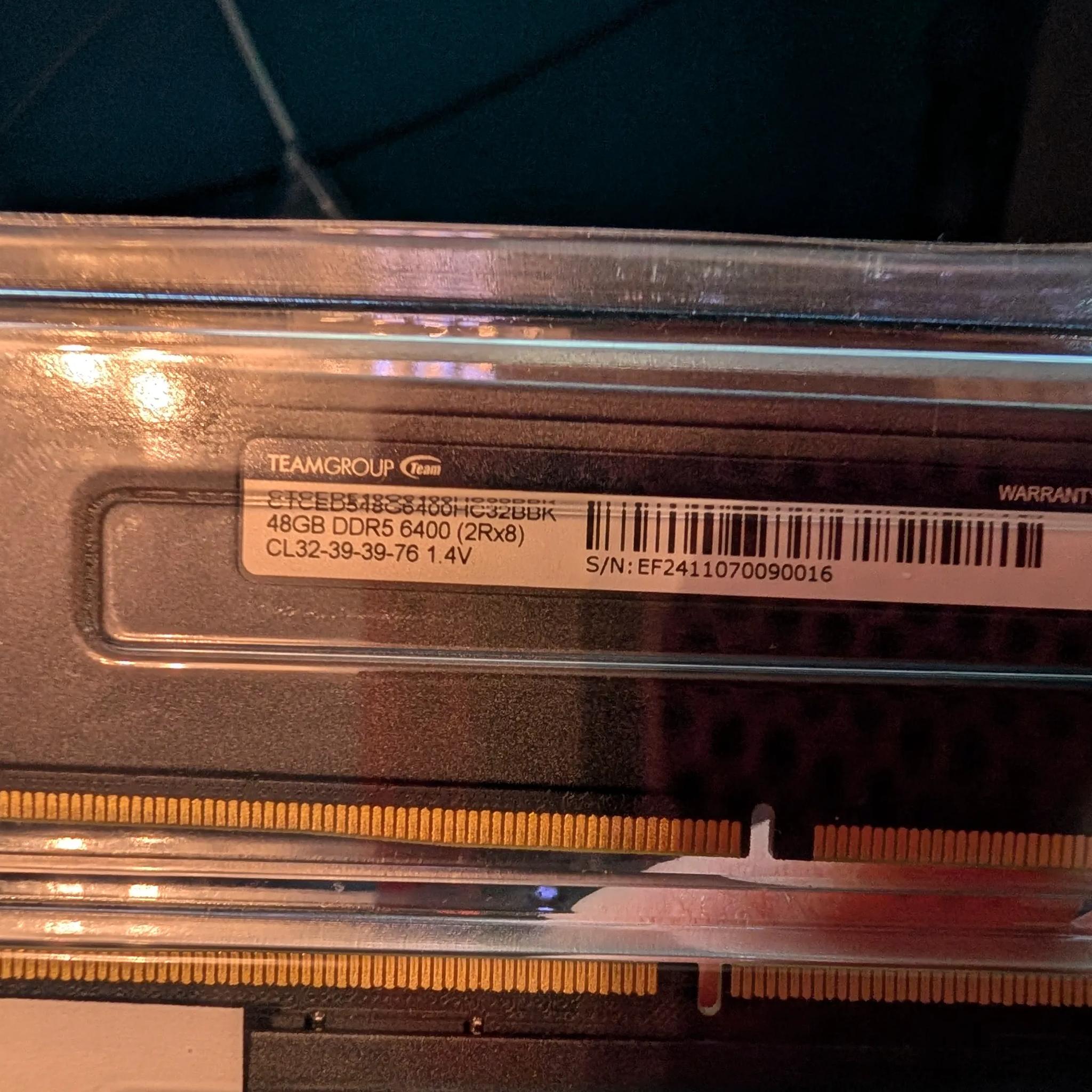 Team Group -T-Create DDR5 Ram 96GB kit Black
