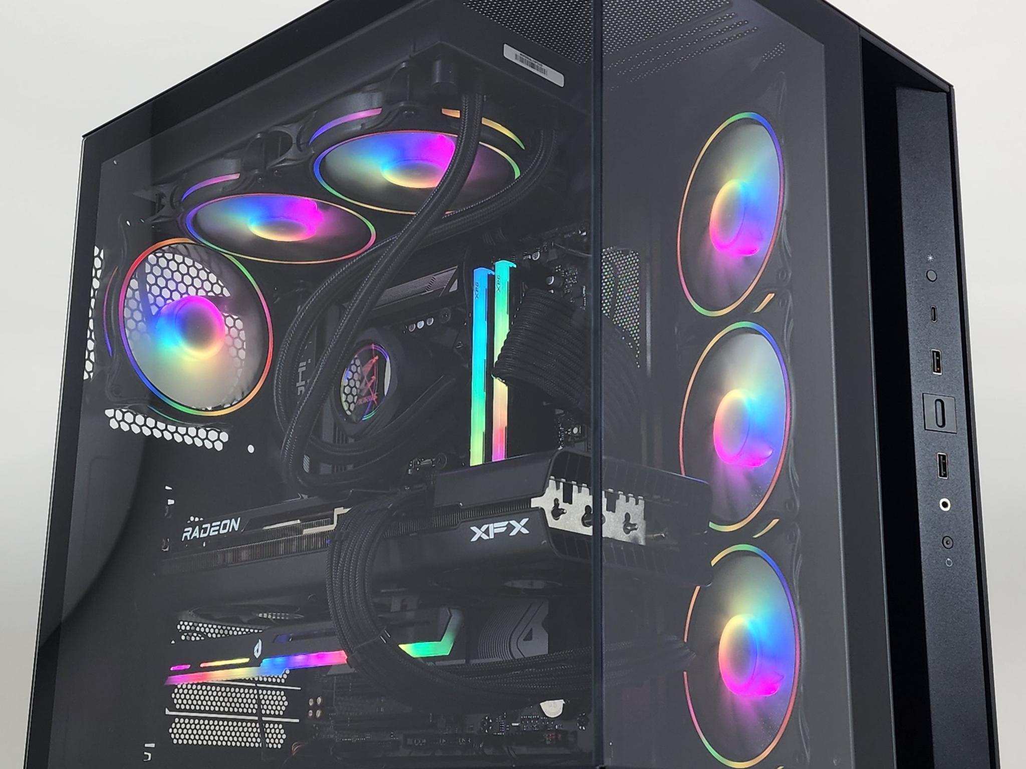 Gaming PC Ryzen 7 7700 32GB RAM 2TB SSD RX 7700 XT 12GB Windows 11 Computer