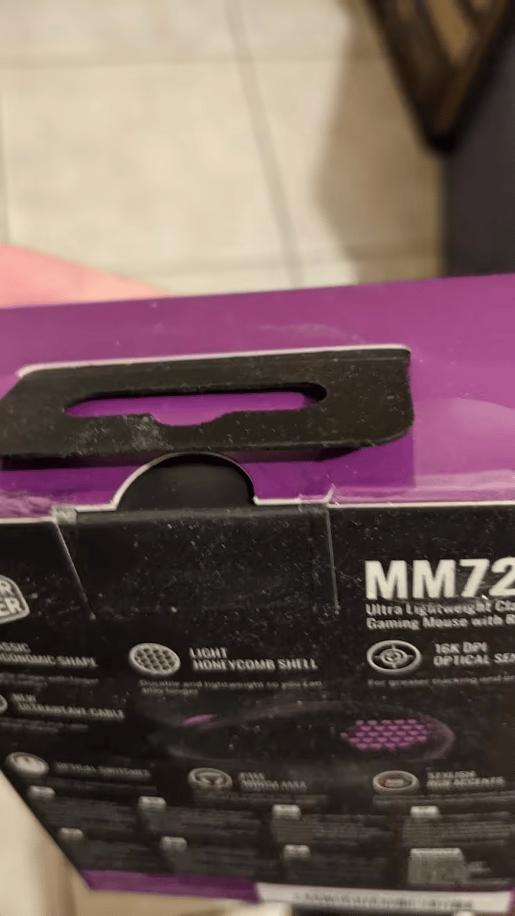 BNIB Cooler Master MM720 RGB Wired Ultralight Gaming Mouse, Matte Black