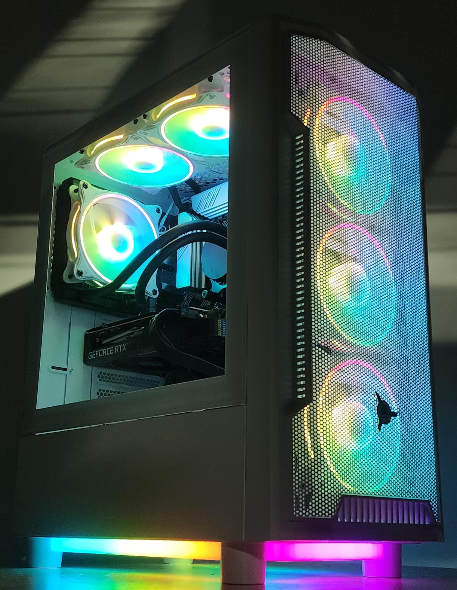 Gaming PC Ryzen 7 5700X 16GB RAM 240GB SSD+500GB HDD RTX 3060 Ti 8GB Win11 PC