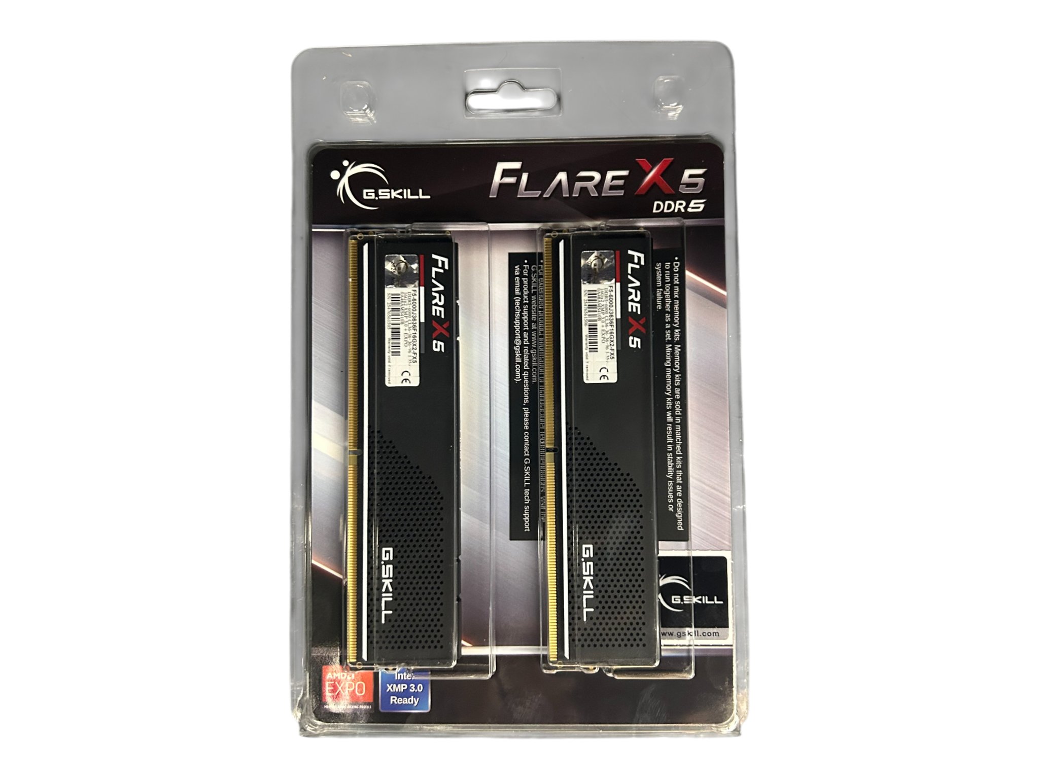 GSKILL Flare X 32GB DDR5 (2X16GB) 6000MT/s CL36 (AMD EXPO)