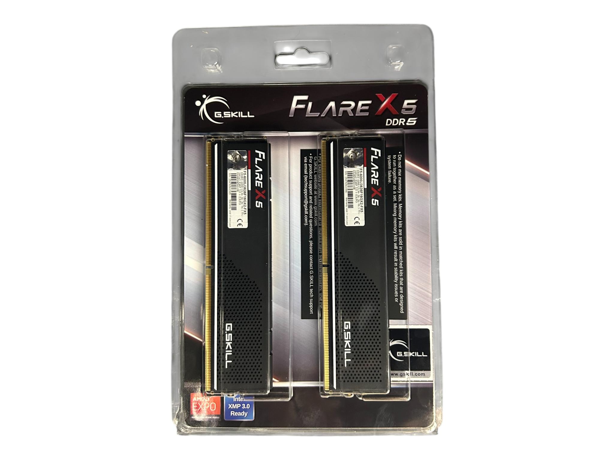 GSKILL Flare X 32GB DDR5 (2X16GB) 6000MT/s CL36 (AMD EXPO)