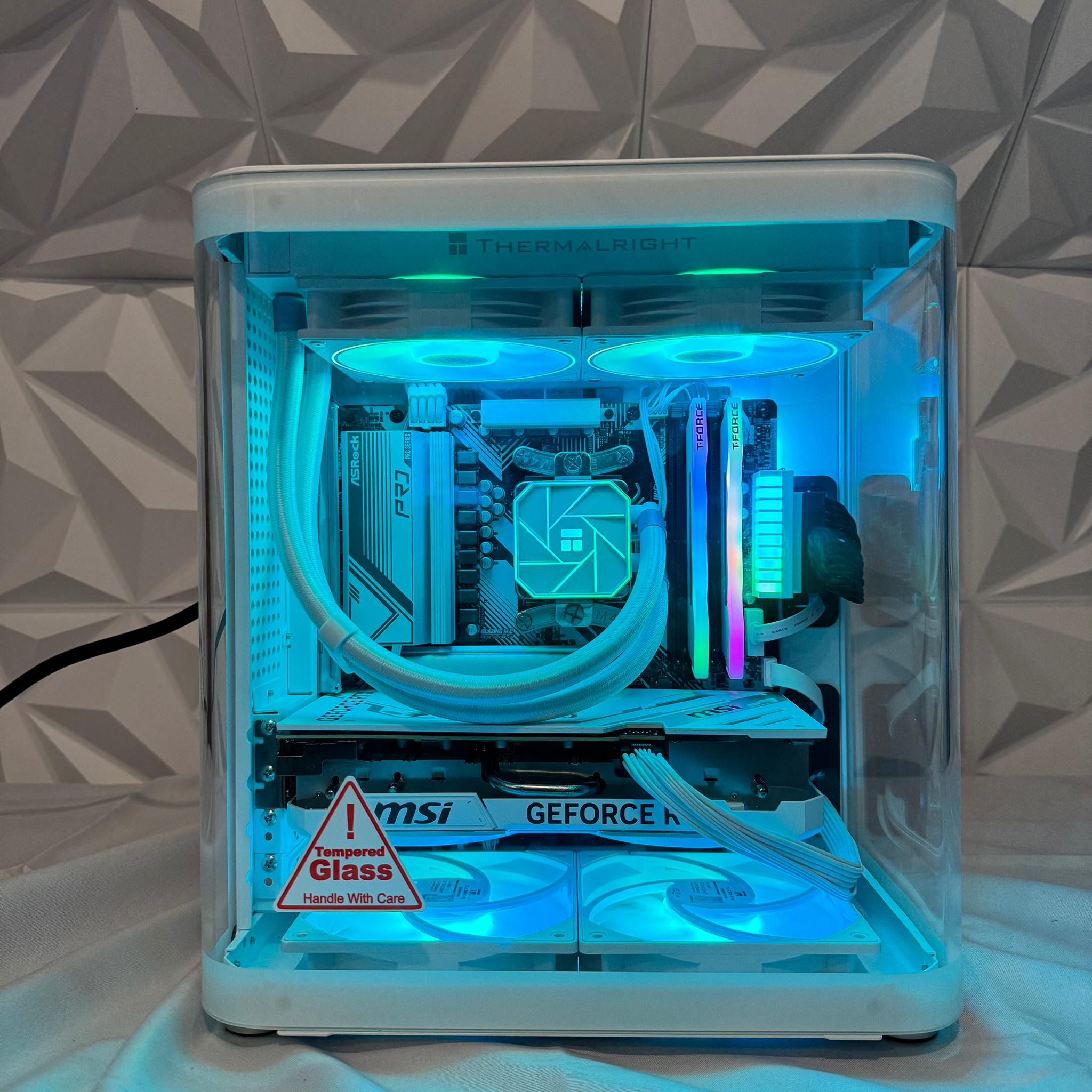 "Ice Cube" RYZEN 7 7700x, 4070 ti super, 32gb ram, WI-FI, 1TB nvme, gaming pc Free 4tb Drive READ