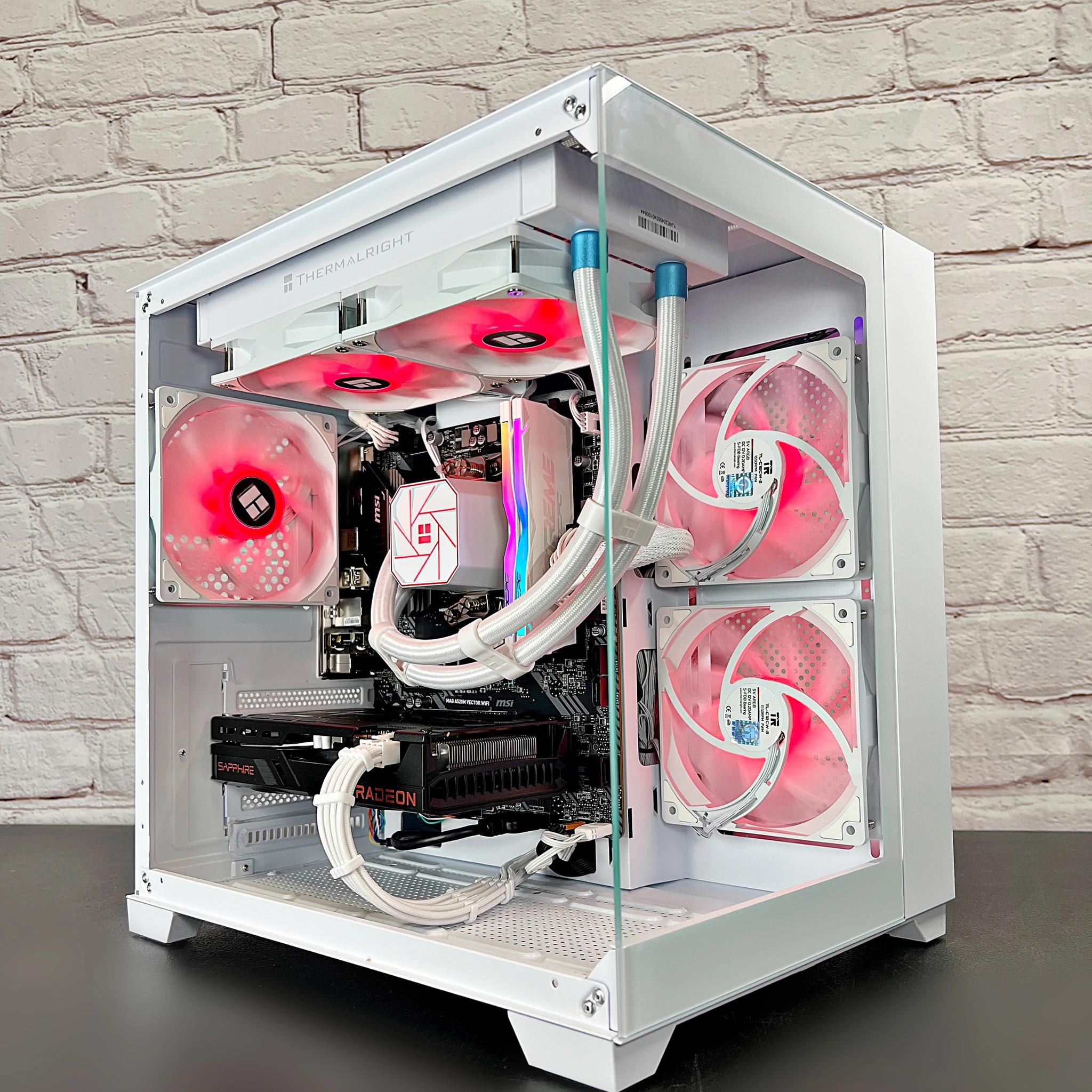 Liquid Cooled Ryzen 5 3600 RX 6600 16GB RAM 1TB M.2  Window 11 Gaming PC