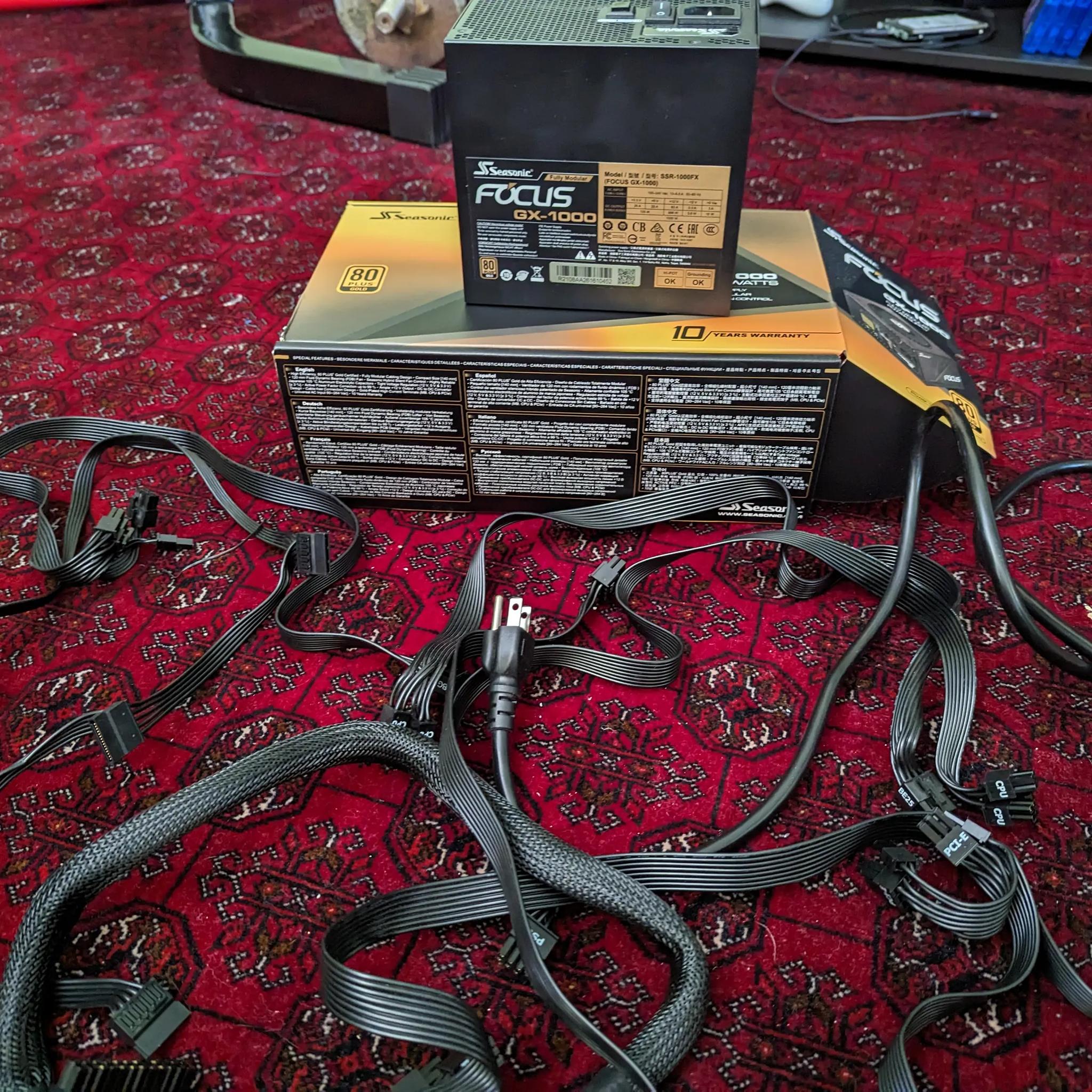 Seasonic Focus GX 1000W 80+ Gold Like New 
