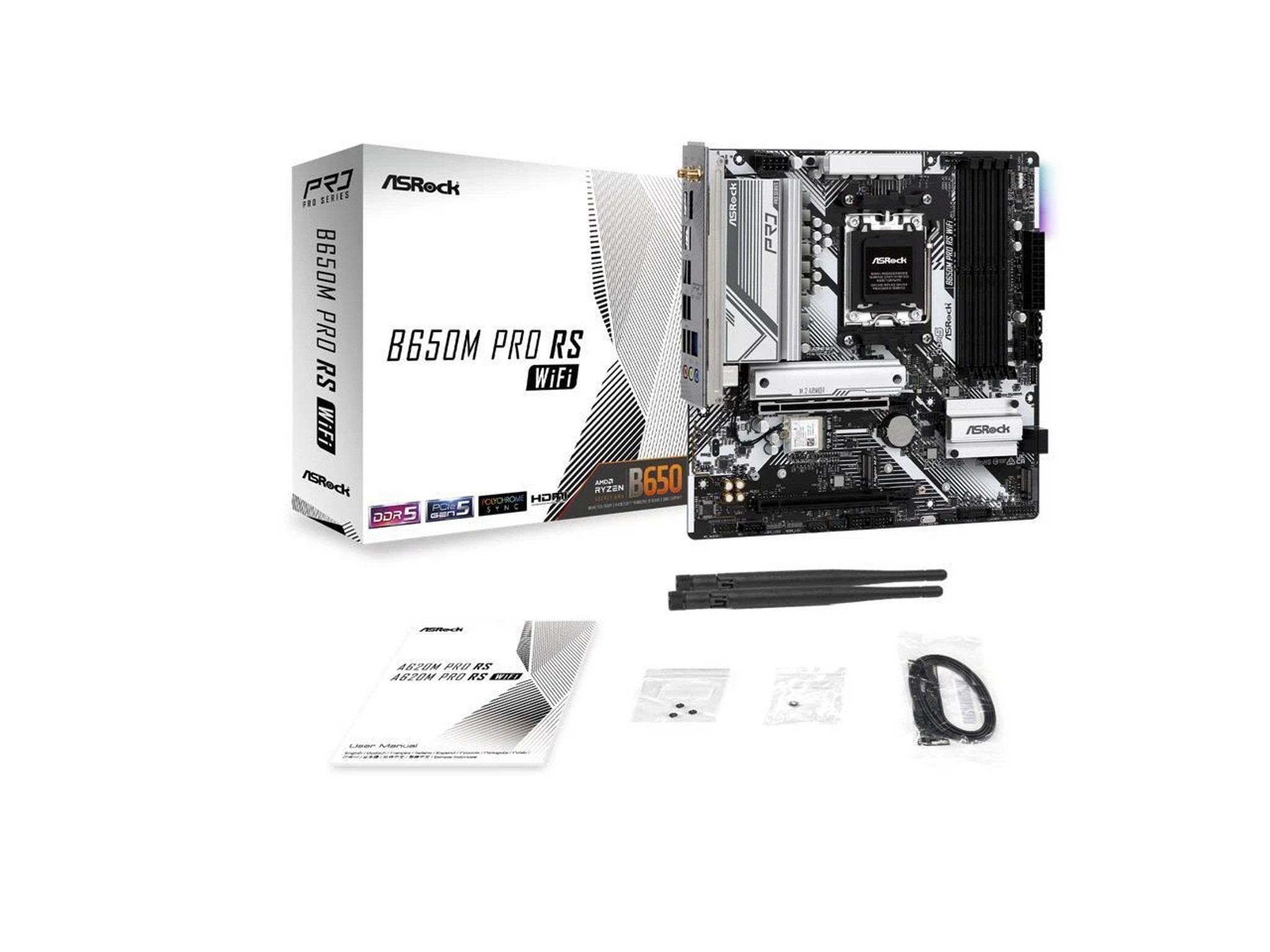ASRock B650M Pro RS WiFi AM5 AMD B650 Micro ATX Motherboard *Brand New*