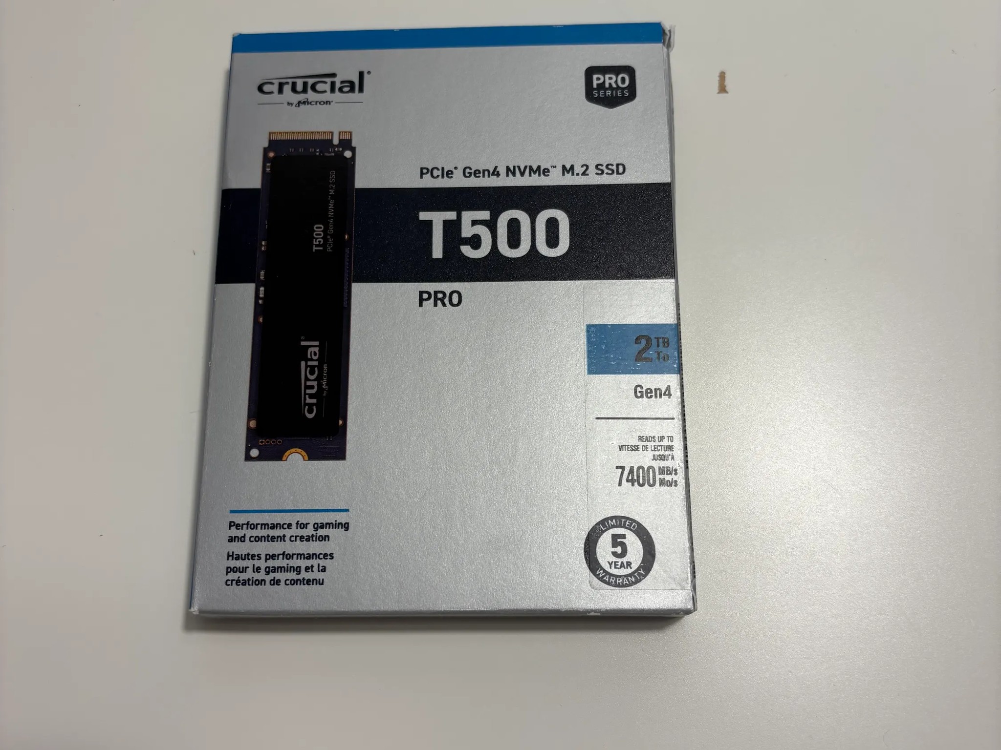 Crucial T500 2TB SSD - M.2 NVME SSD - Gen 4.0x4