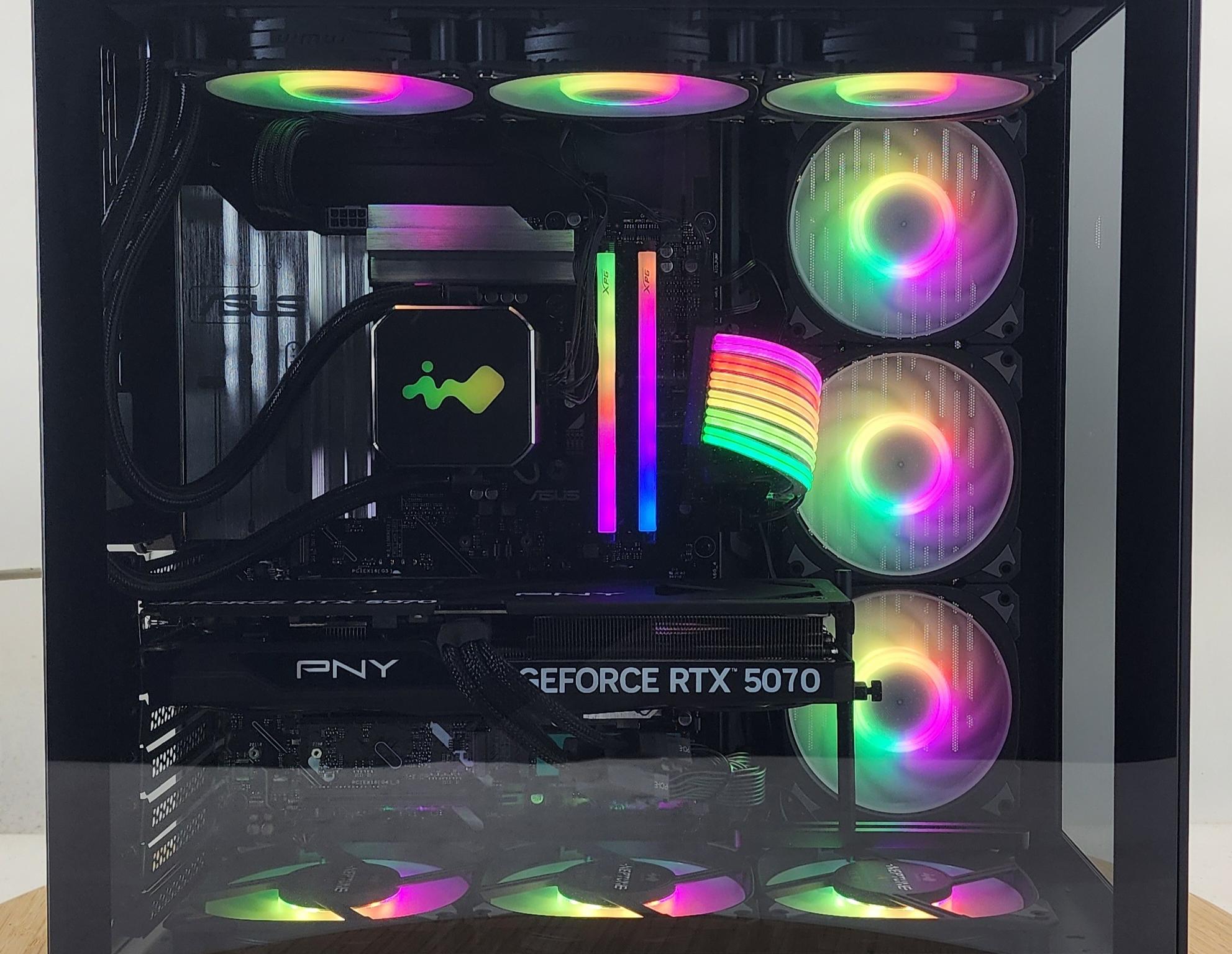 Gaming PC Ultra 7 270K 32GB RAM 1TB SSD RTX 5070 12GB Windows 11 Computer