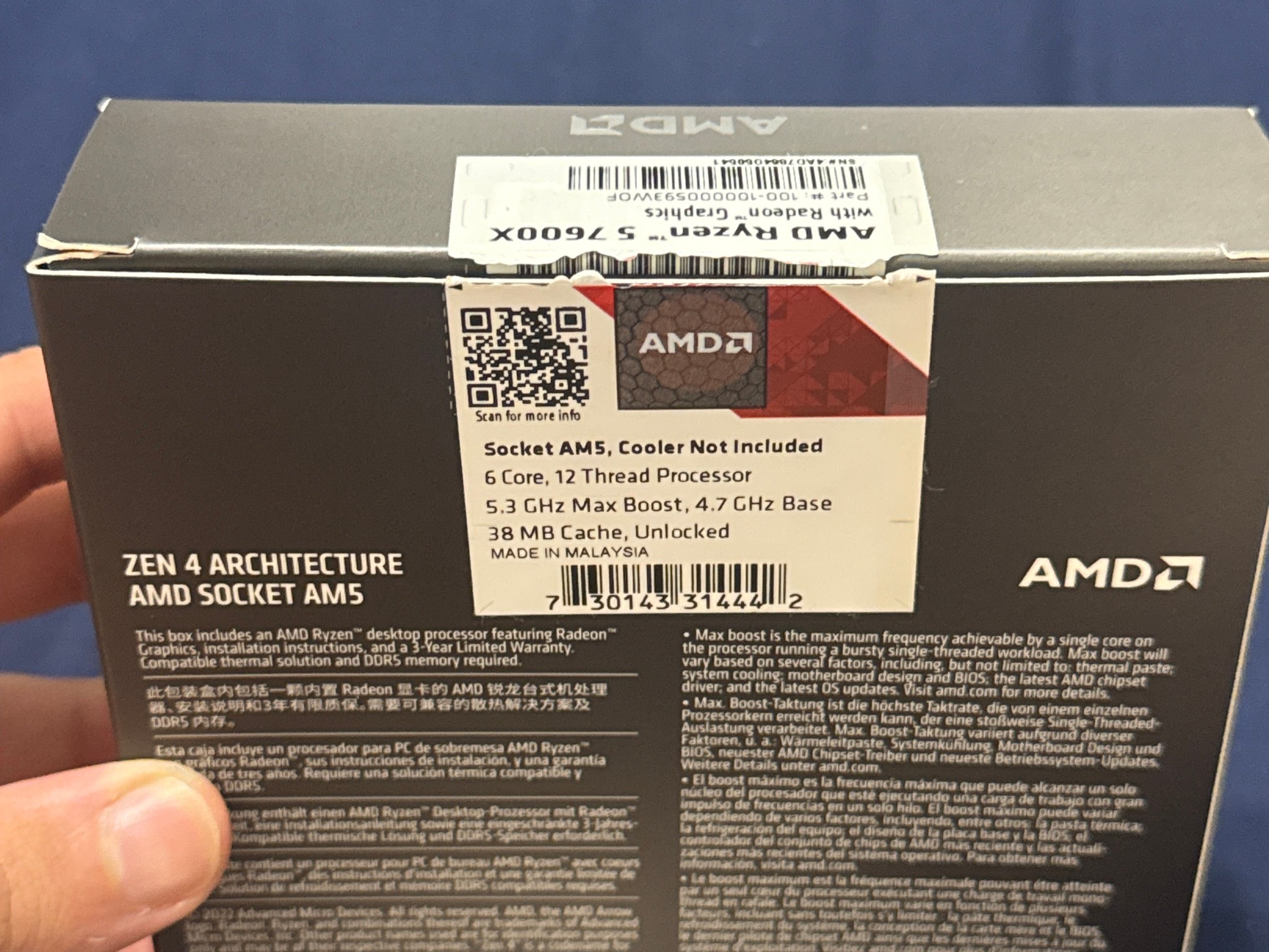 AMD Ryzen 5 7600X