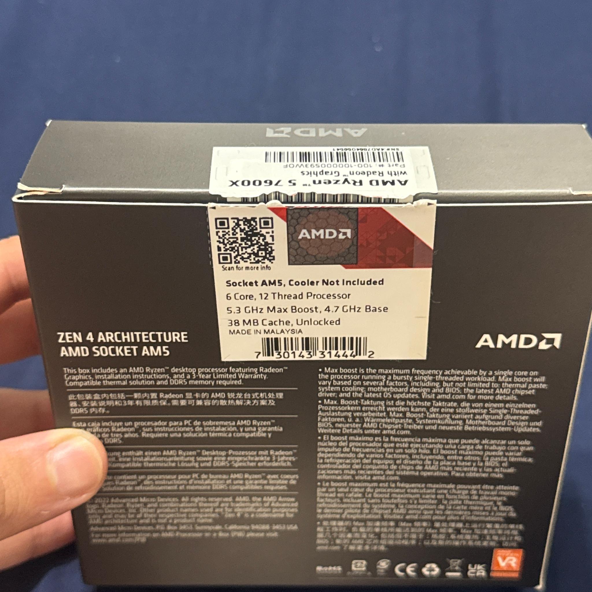 AMD Ryzen 5 7600X