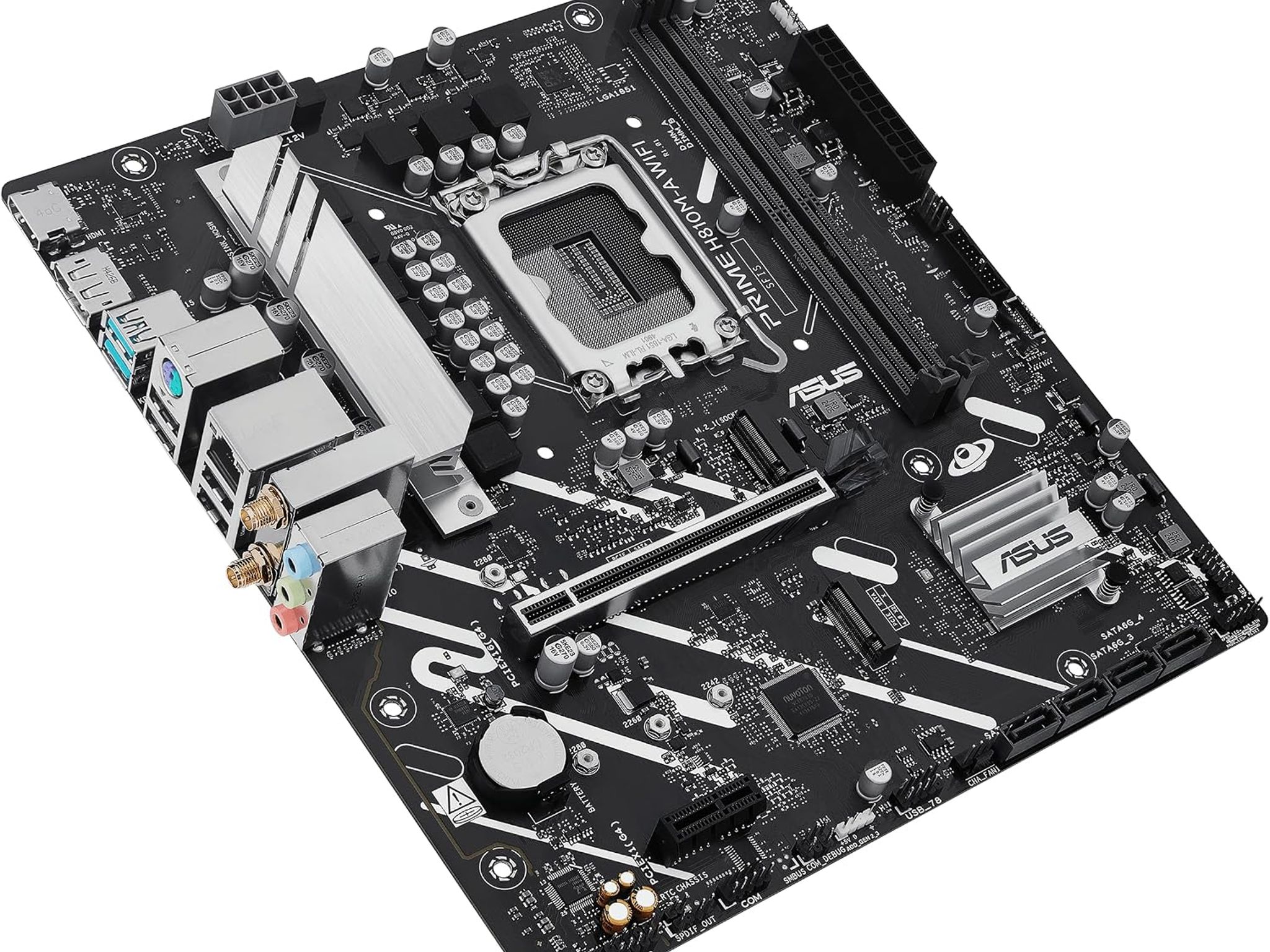 ASUS PRIME H810M-A WIFI Intel H810 LGA 1851 microATX DDR5 Desktop Motherboard