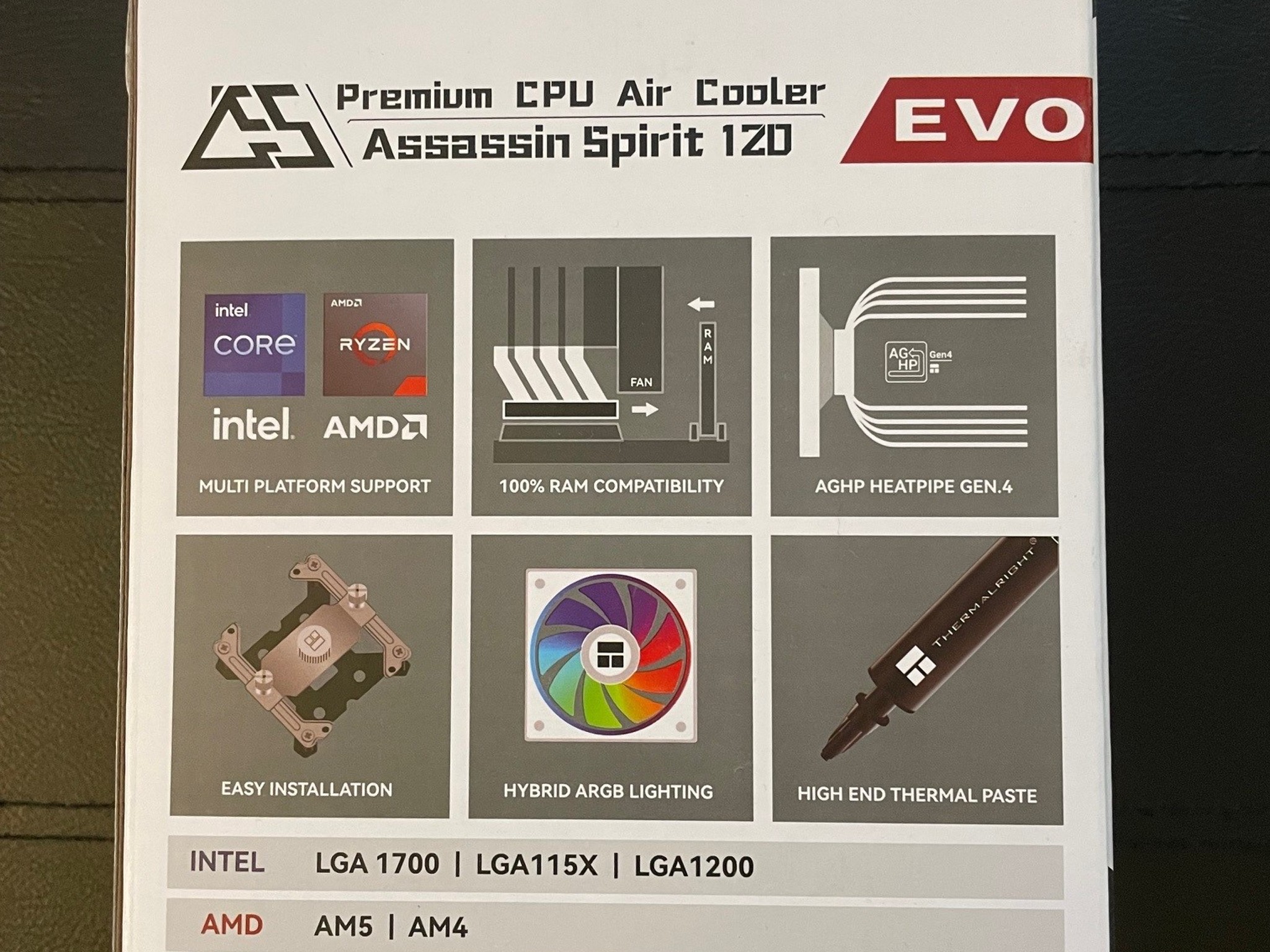 Virtually New Ryzen 5 7500F with Virtually New Thermalright Assassin Spirit 120 EVO (White)