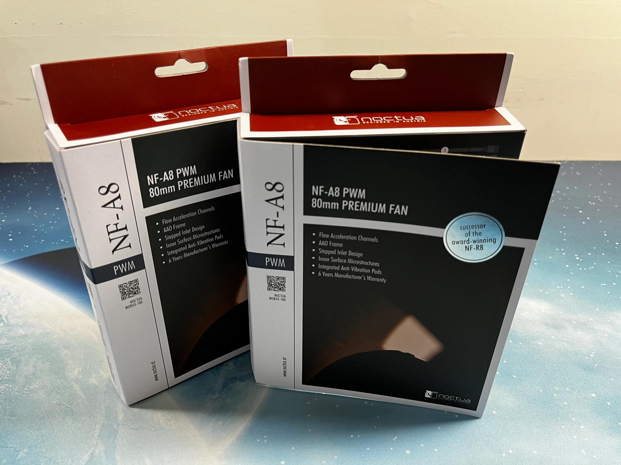 Pair of Noctua NF-A8 PWM Premium Quiet Fans, 4-Pin (80mm, Brown)