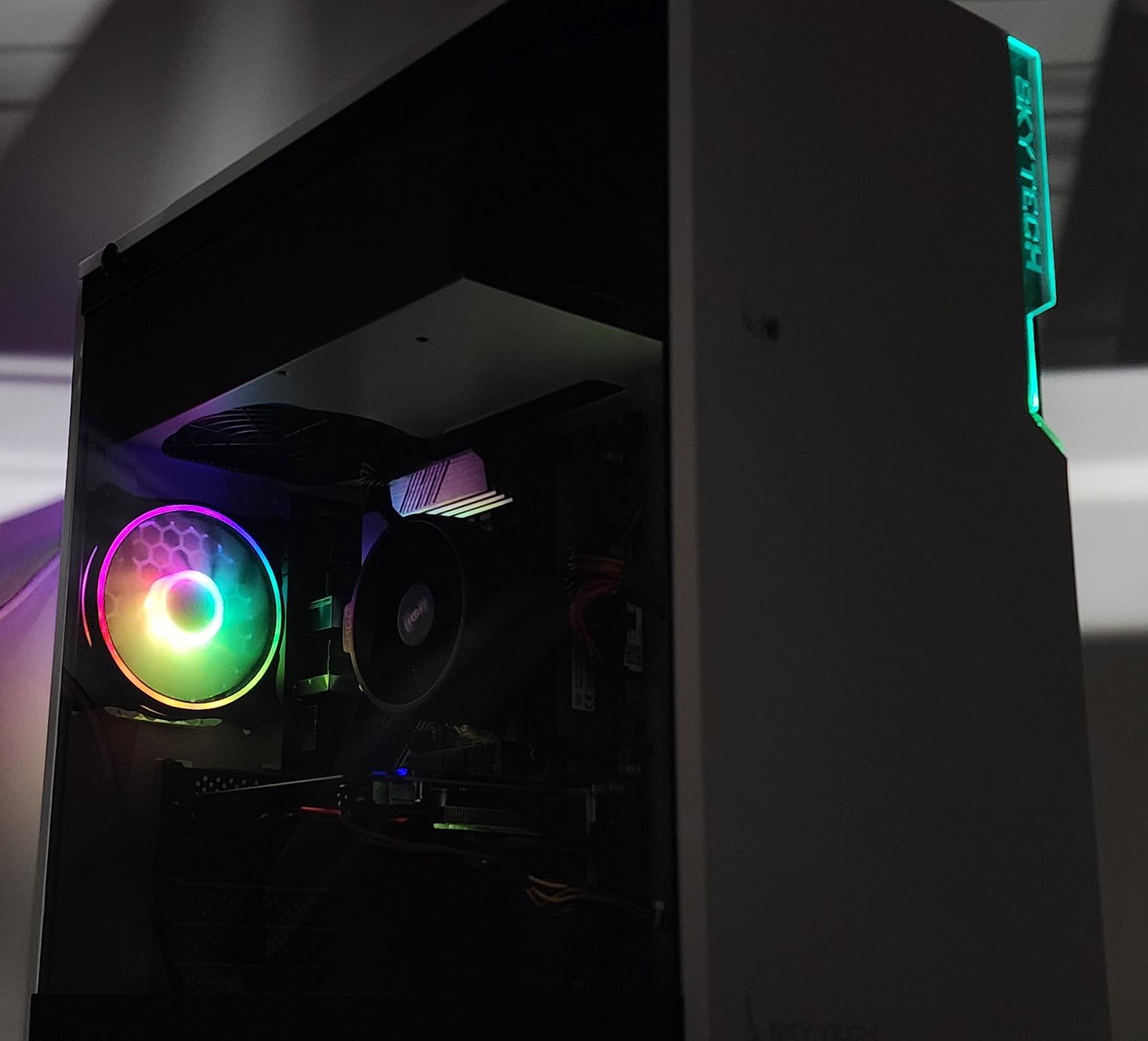 Gaming PC Ryzen 5 3600 16GB RAM 256GB SSD + 500GB HDD RX 570 8GB Win11 Computer