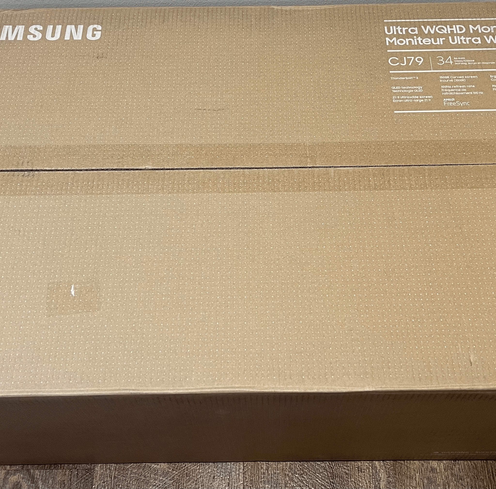 Samsung CJ79 34" QLED Ultra-Wide Curved Monitor (100Hz, Thunderbolt 3) - White