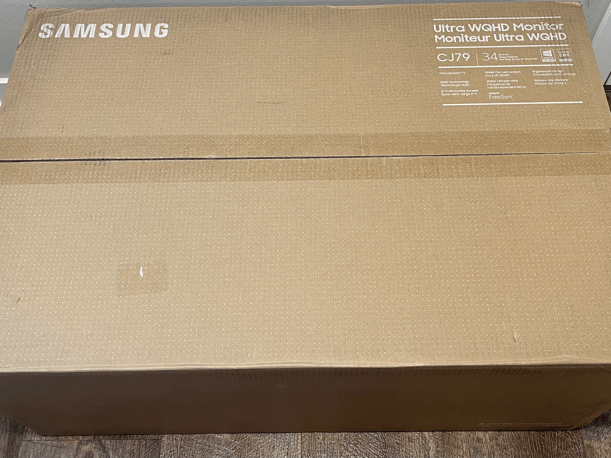 Samsung CJ79 34" QLED Ultra-Wide Curved Monitor (100Hz, Thunderbolt 3) - White