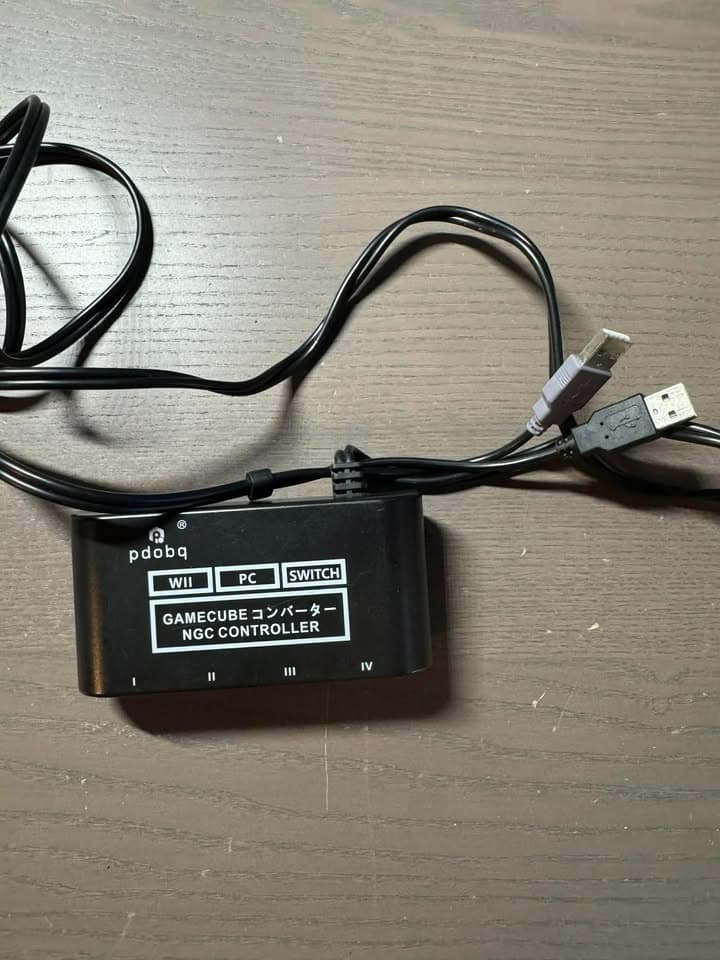 pdobq Gamecube Controller Adapter for Nintendo Switch/Switch 2/ Switch OLED Gamecube Adapter