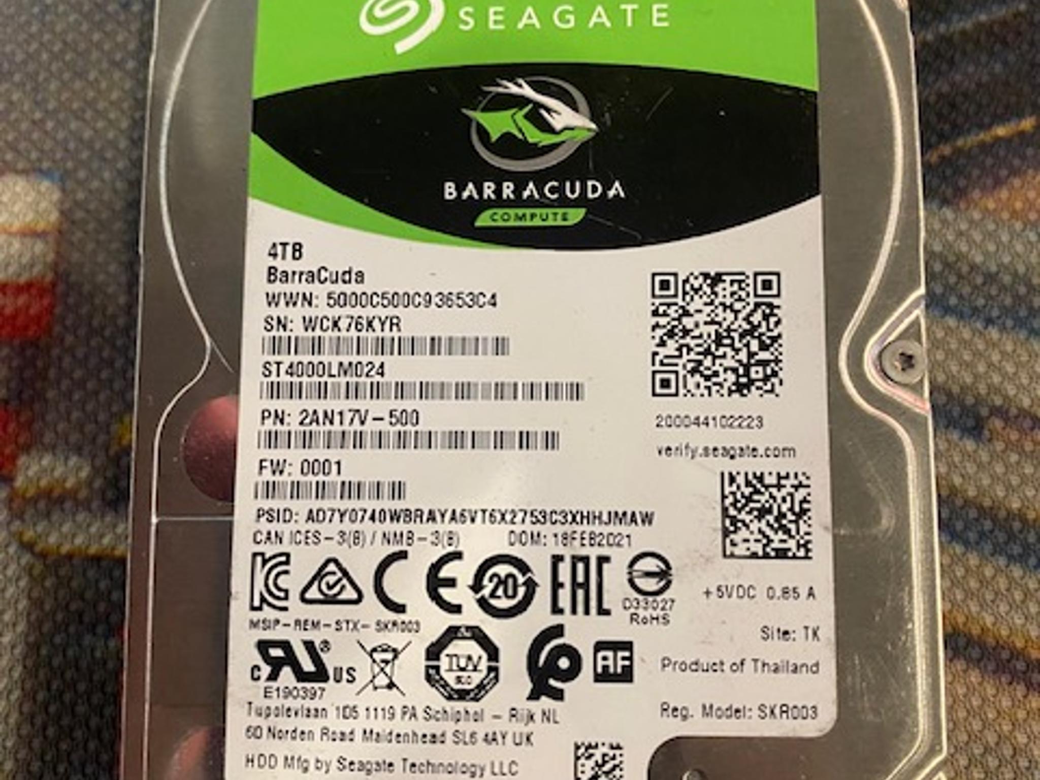 2 - Seagate 4tb internal HDD 2.5