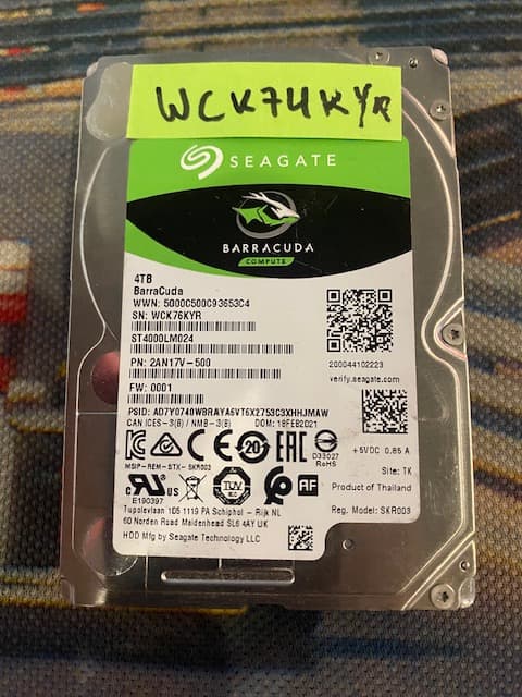 2 - Seagate 4tb internal HDD 2.5