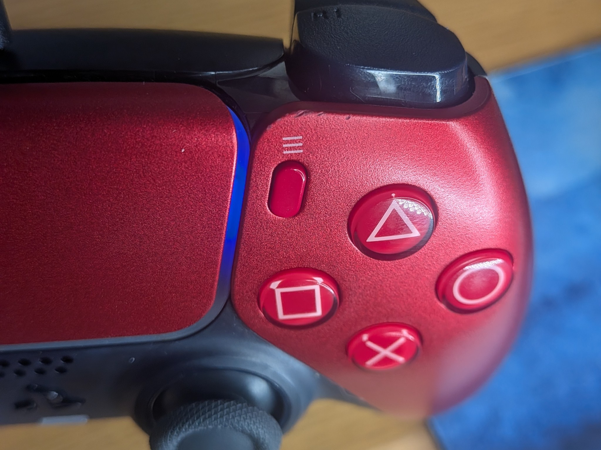 Esports Ready, TMR upgraded,  Fully Modified Volcanic Red PS5 Dualsense Controller