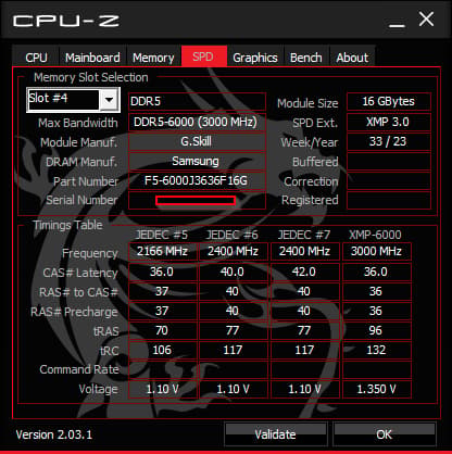 G.SKILL Ripjaws S5 32GB (2x16GB) 6000MT/s Desktop Computer Memory, Matte Black
