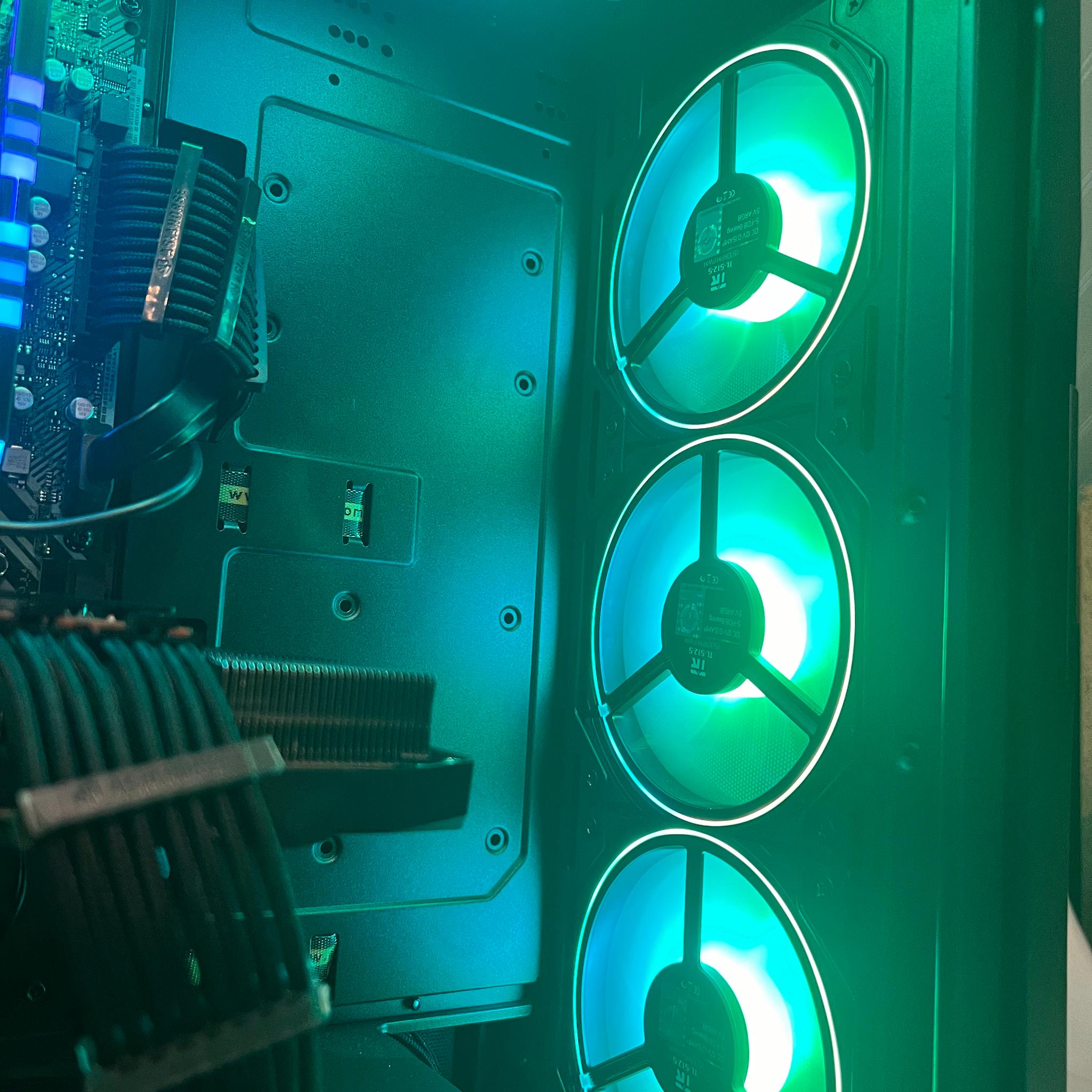 "The Dark Night" / Ryzen 7 3800XT, RX 6700XT, 1tb Gen4, 32gb ddr4 gaming pc with free keyboard