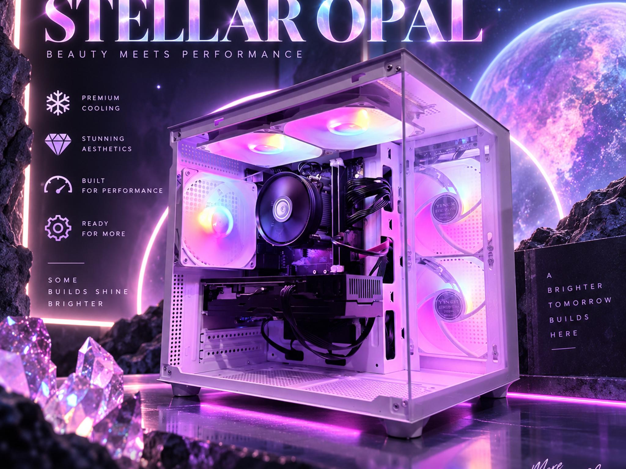 ⚫️"Stellar Opal"🌈| 1080p Gaming | RX 590 GME 8GB | i7 4790 | 16B Ram | 512GB SSD | Free Shipping