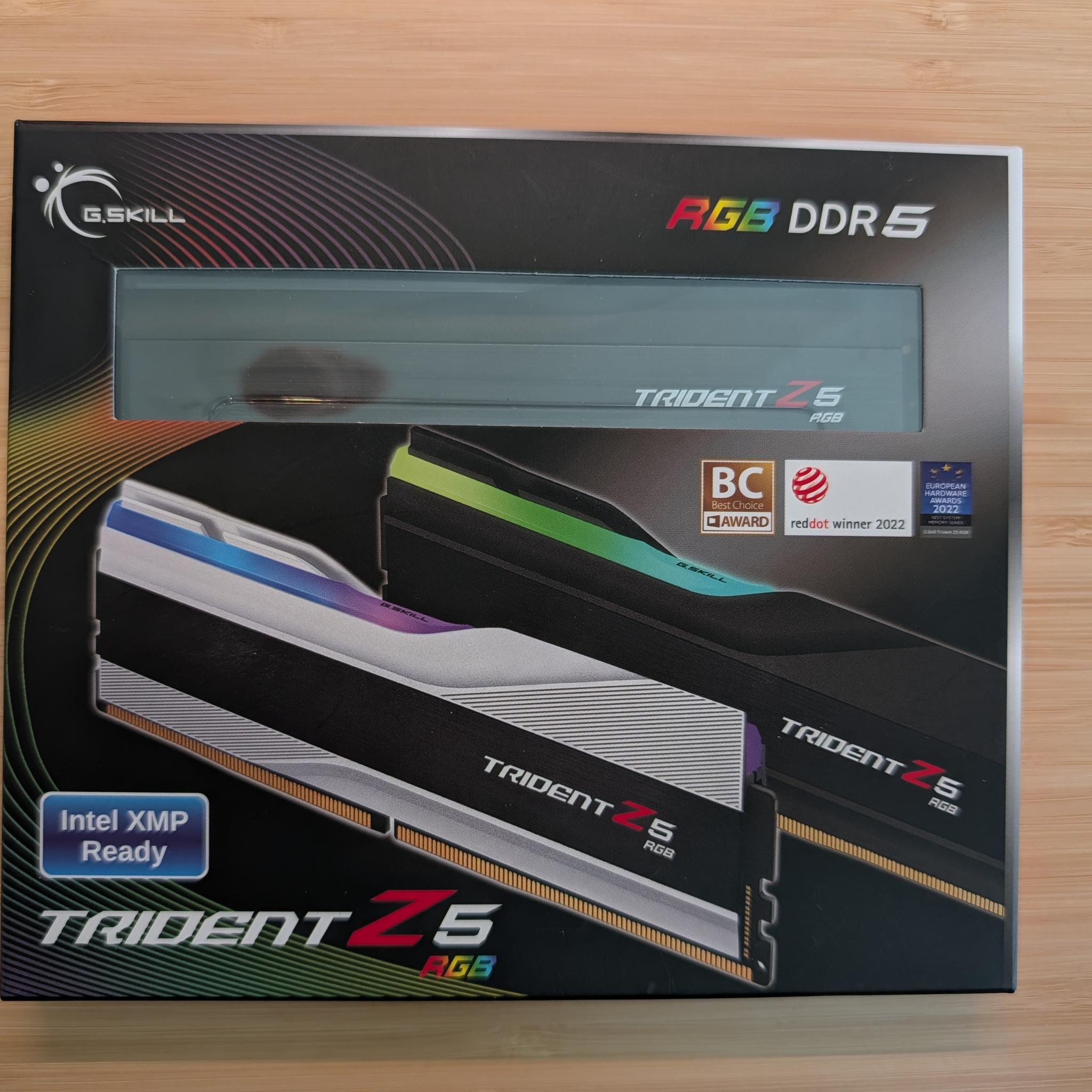 G.Skill Trident Z5 RGB DDR5 - 32GB (16GB x 2) - Intel XMP Ready