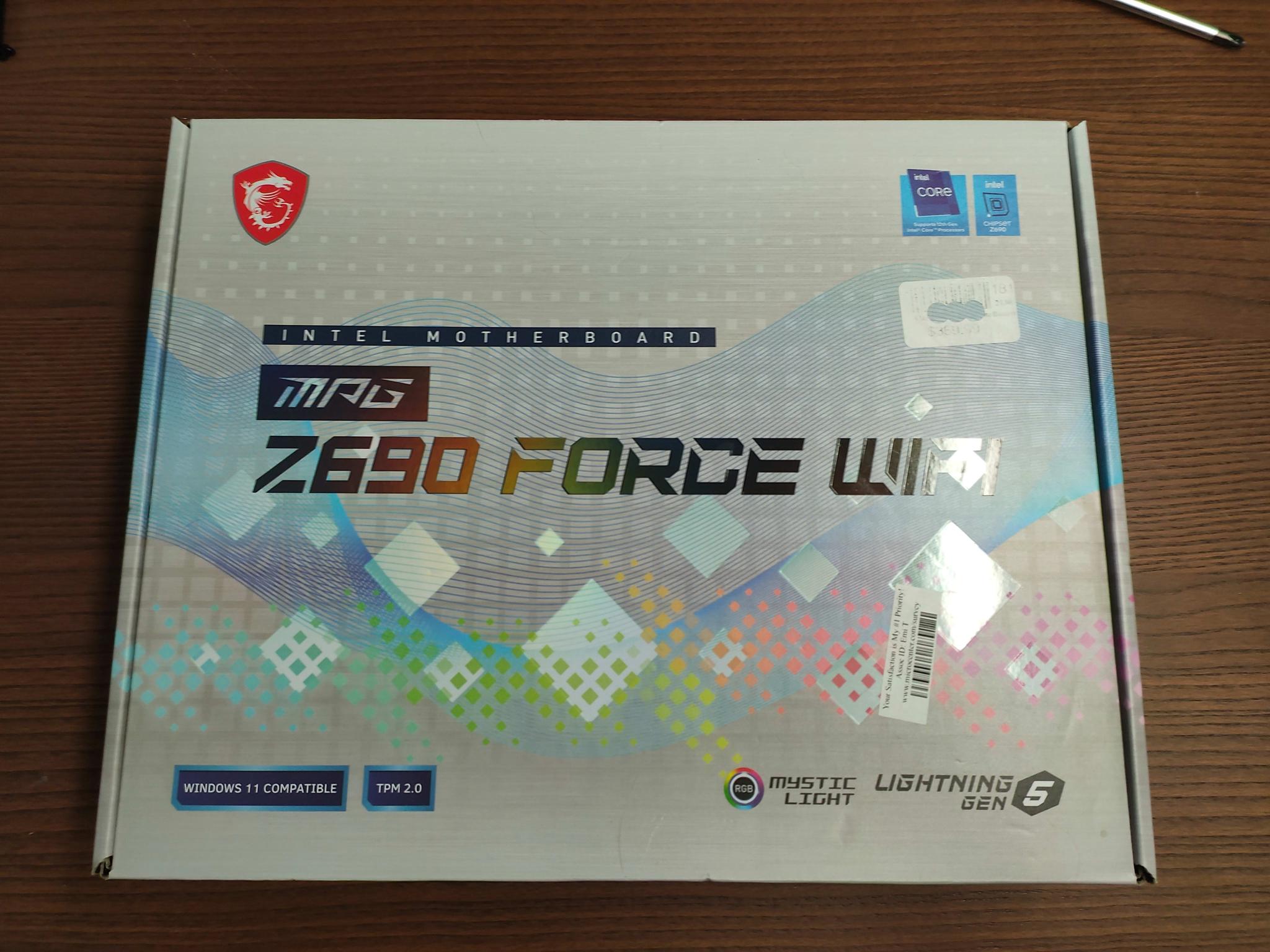 MSI Z690 Force DDR5 ATX Motherboard