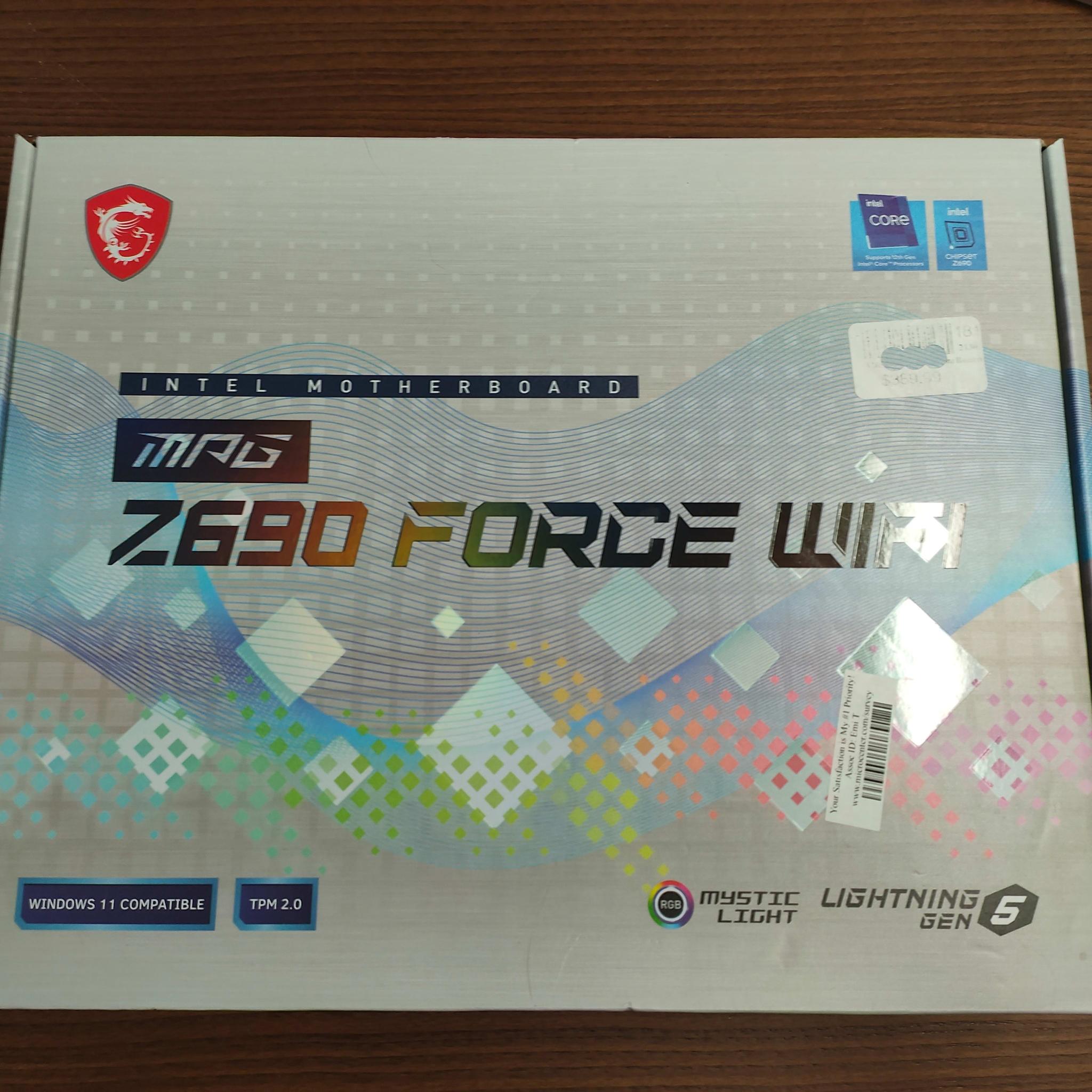 MSI Z690 Force DDR5 ATX Motherboard