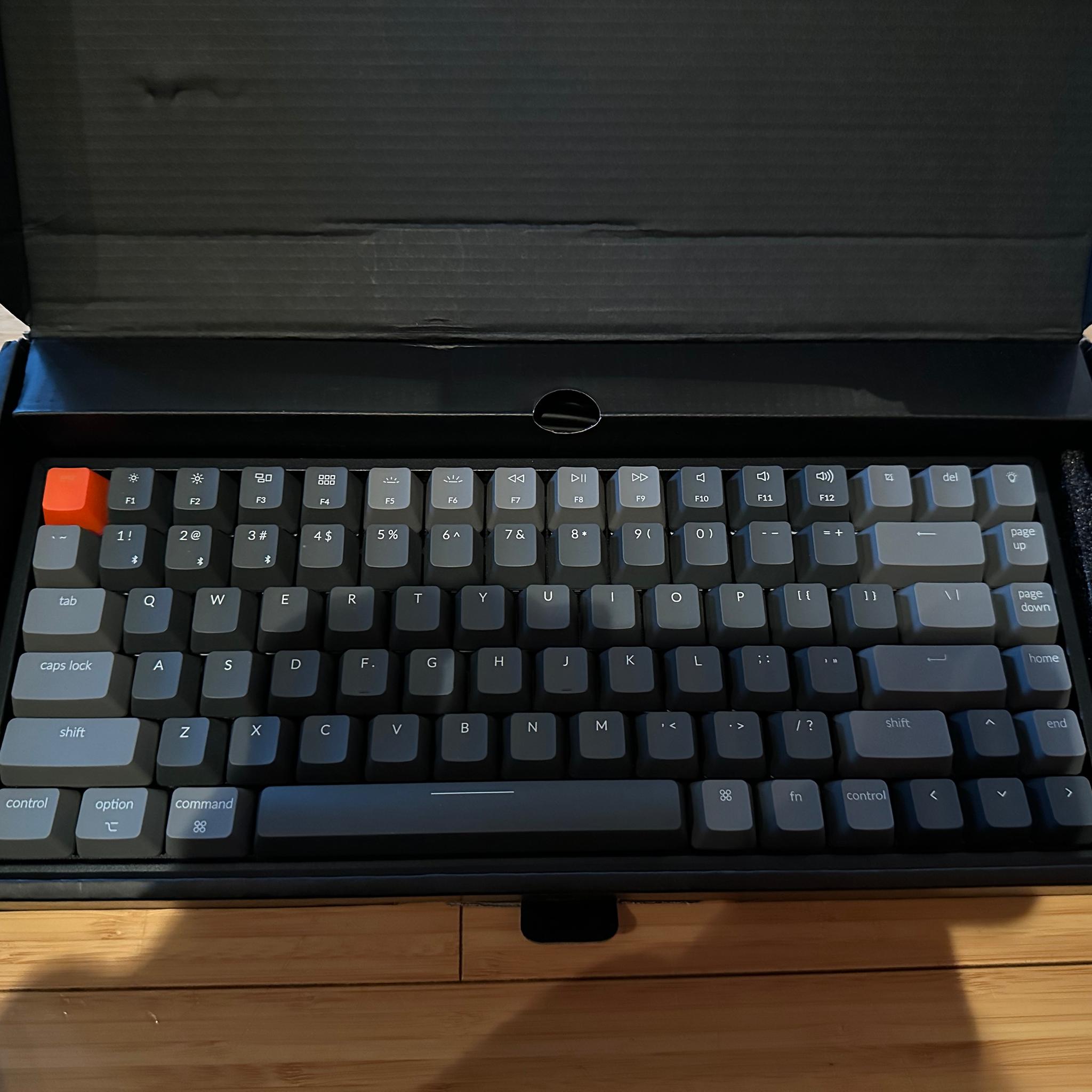 Keychron K2 RBG Metal Brown Switch Bluetooth Mechanical Keyboard (Like New, In Box)