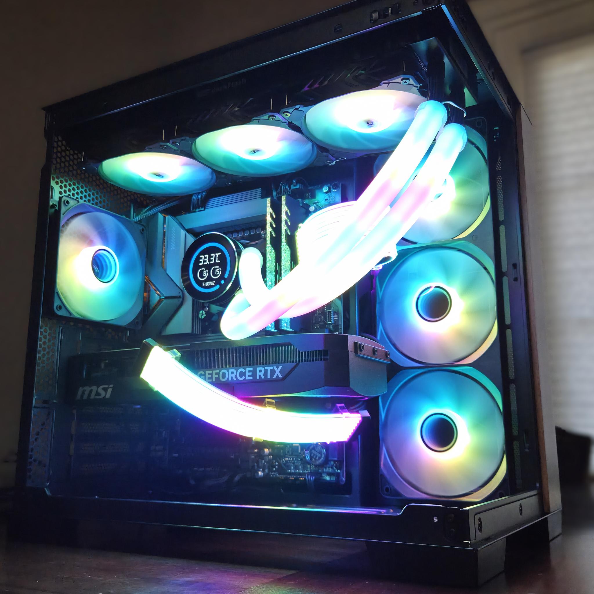 Onyxia!🐉 265F|5070|DDR5-32GB|1TB|Temp Display